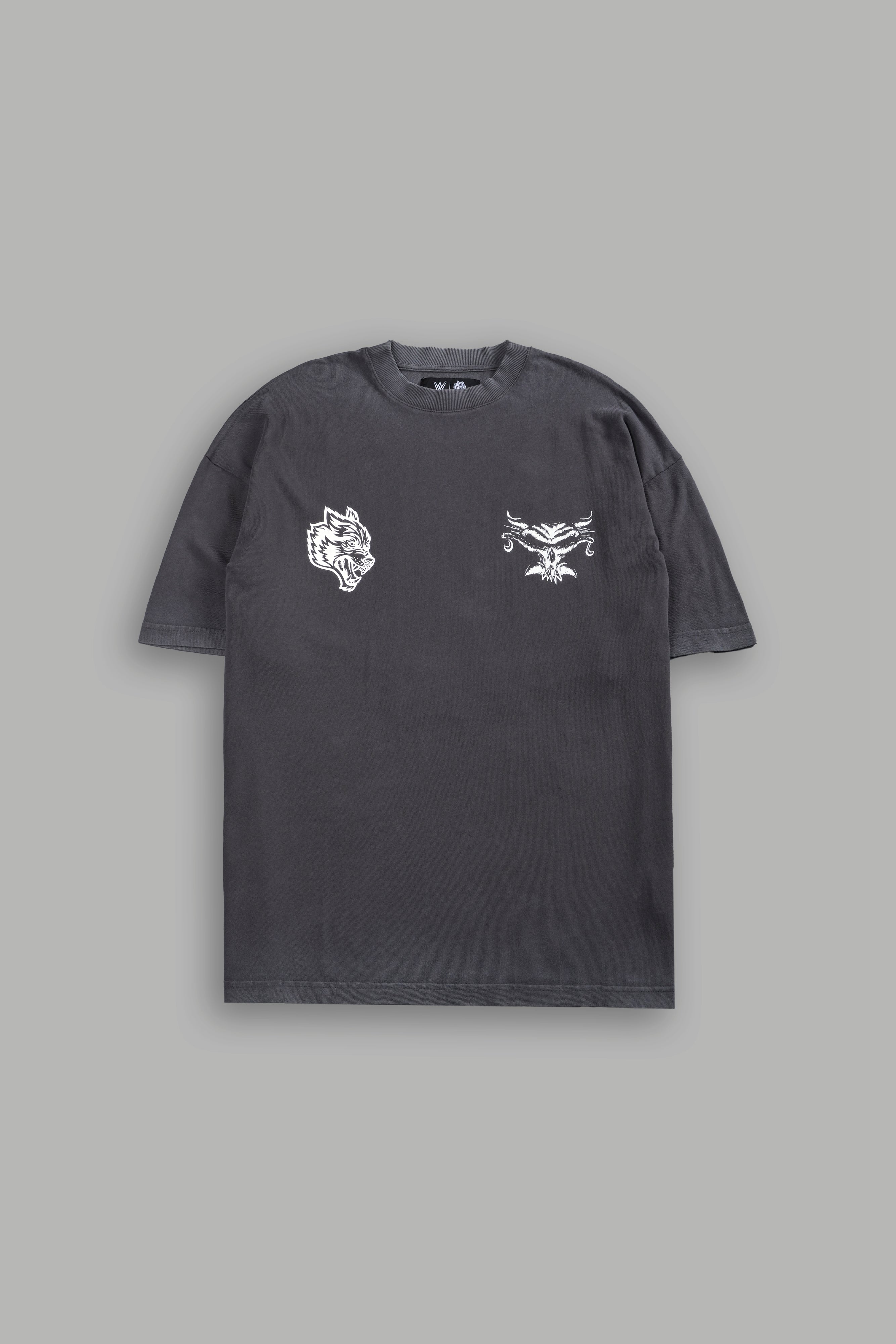 Feed the Beast Premium Oversized Tee in Wolf Gray