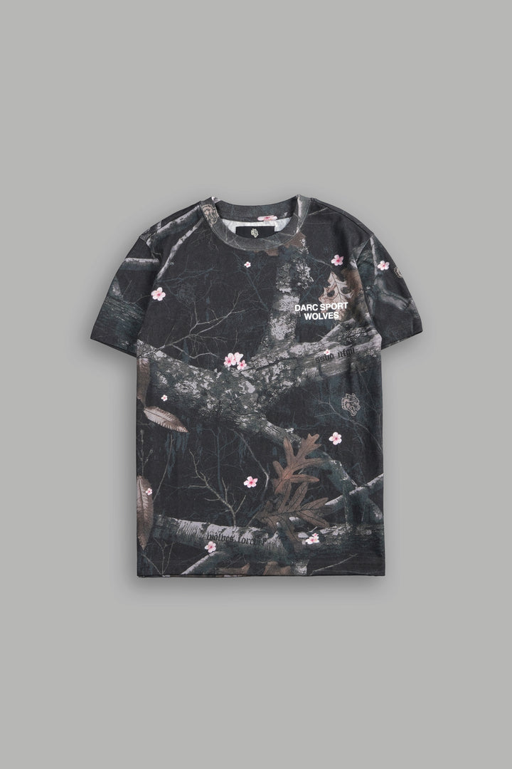 Darc Sport Wolves J. Dean "Premium" Tee in Darc Blossom Woodland Camo