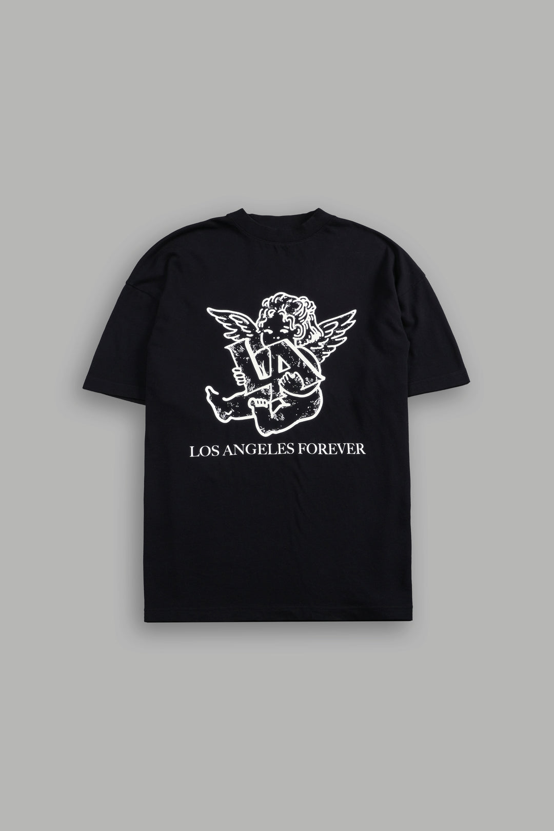 Los Cherub Premium Oversized Tee in Black