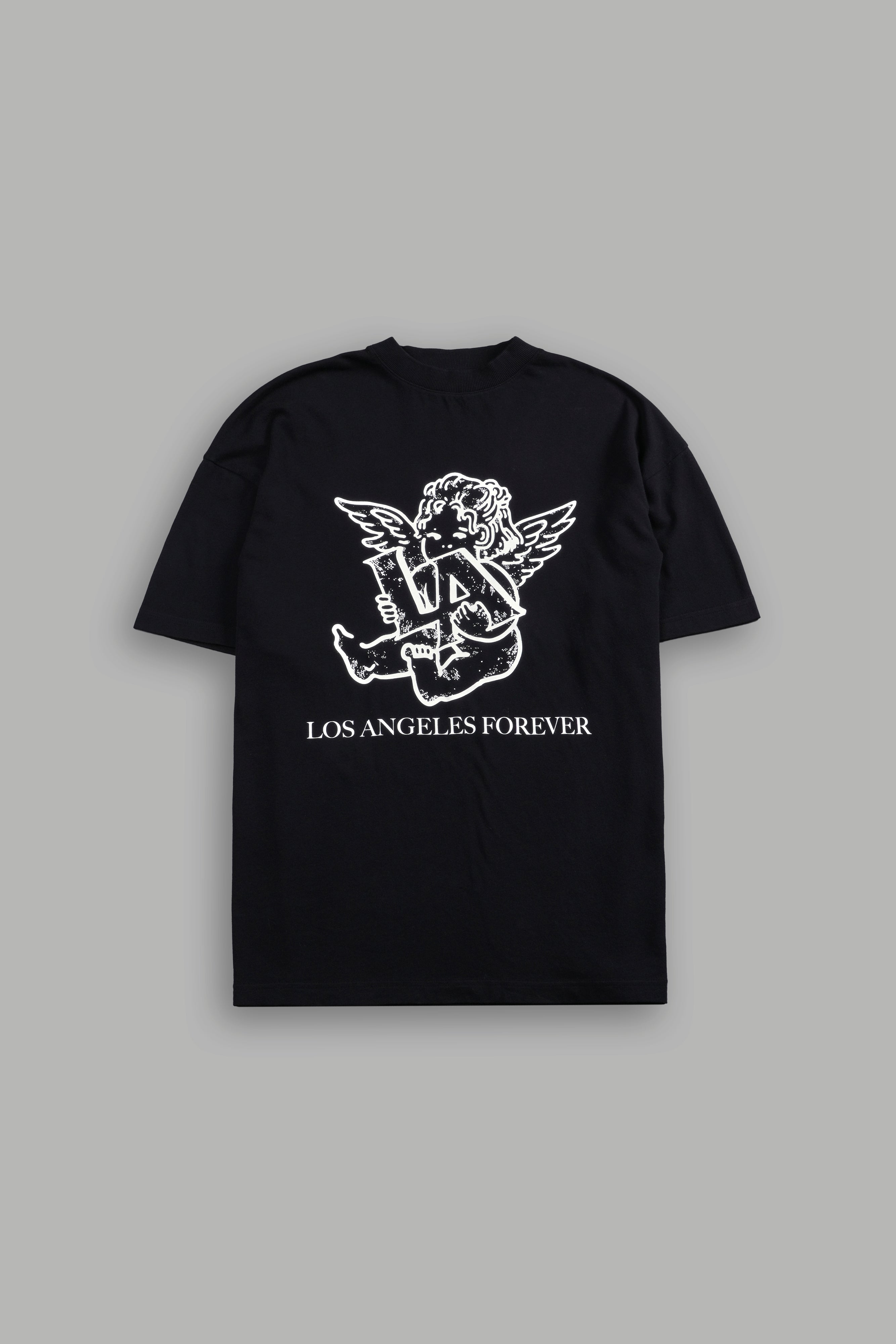 Los Cherub Premium Oversized Tee in Black