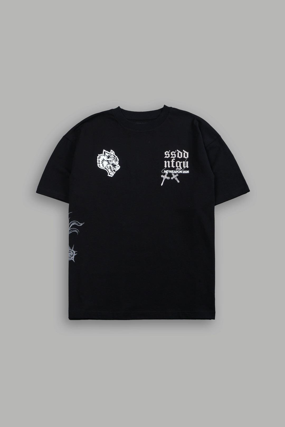 The Fallen Grunge Tee in Black