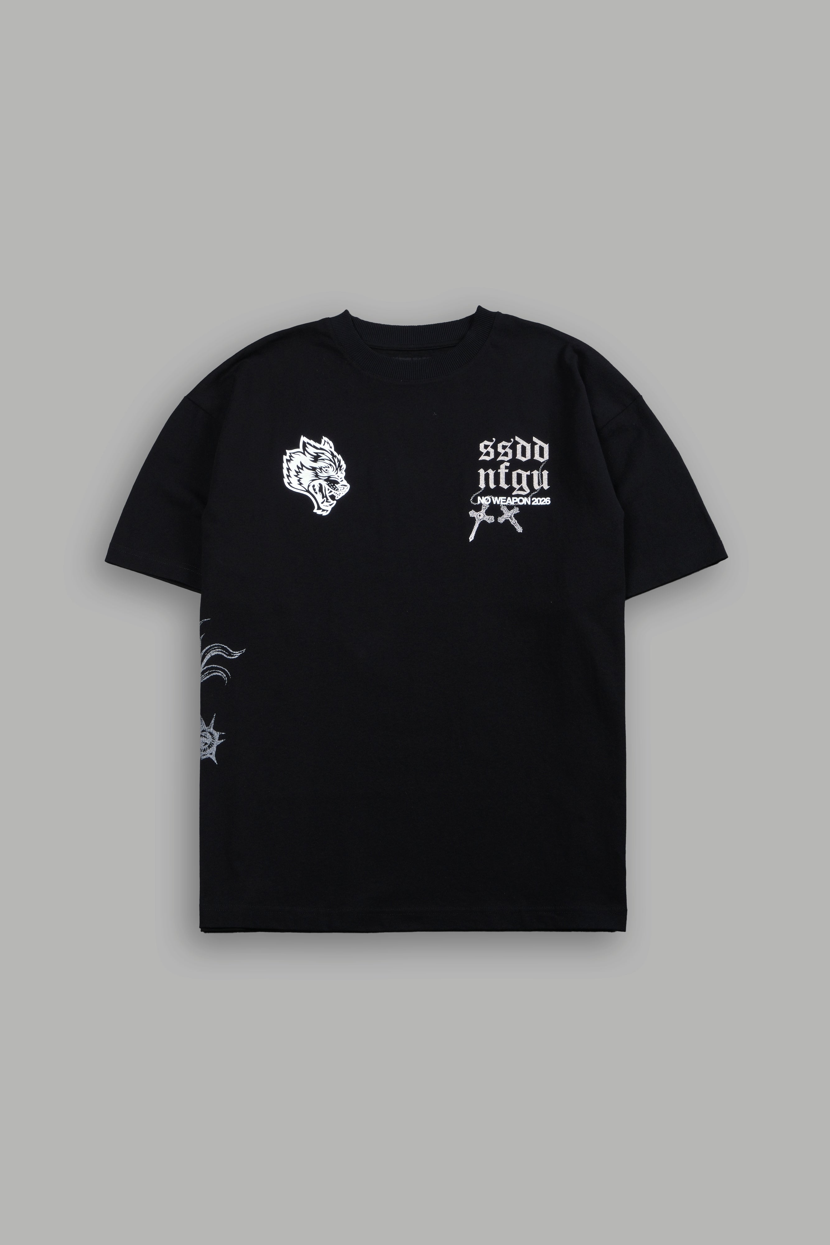 The Fallen Grunge Tee in Black