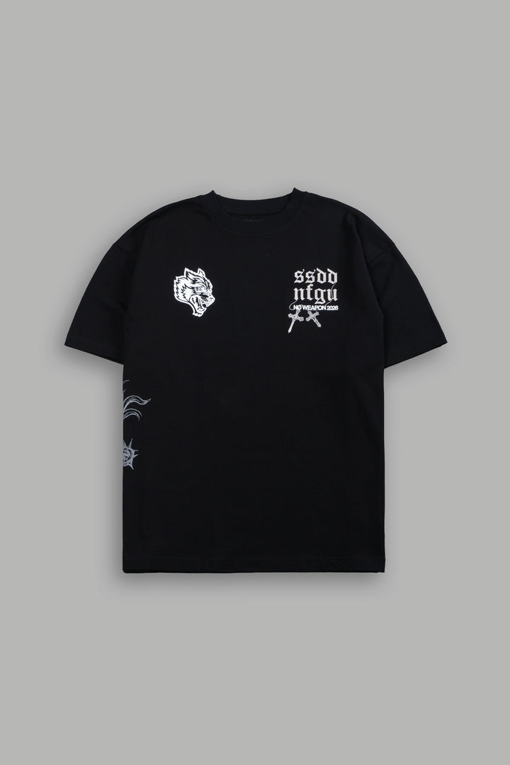 The Fallen Grunge Tee in Black