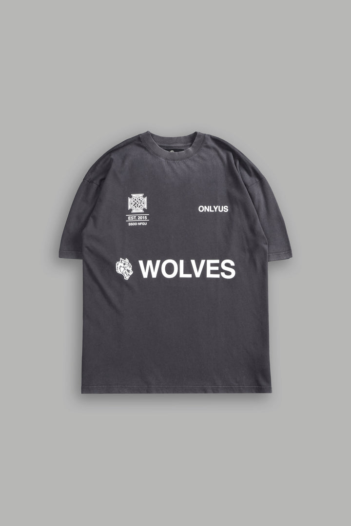 Fearless V2 "Premium" Oversized Tee in Wolf Gray