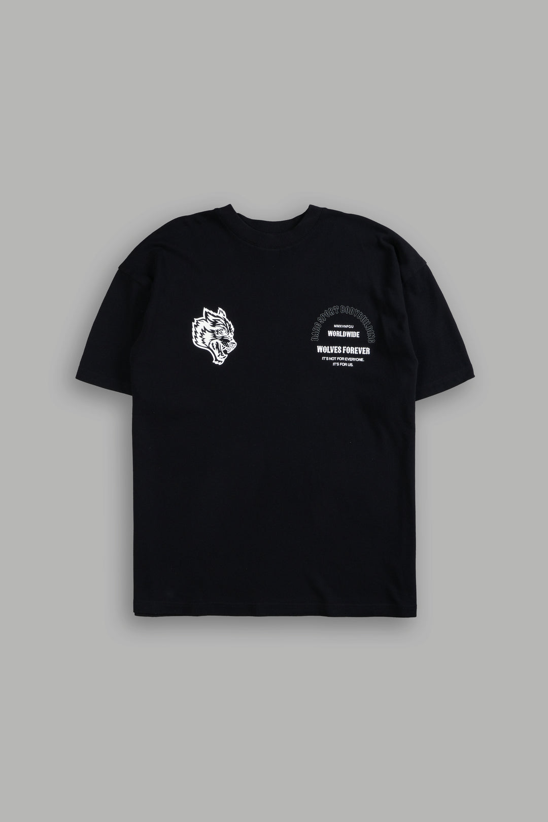 Iron Wolves "Premium" Oversized Tee in Black