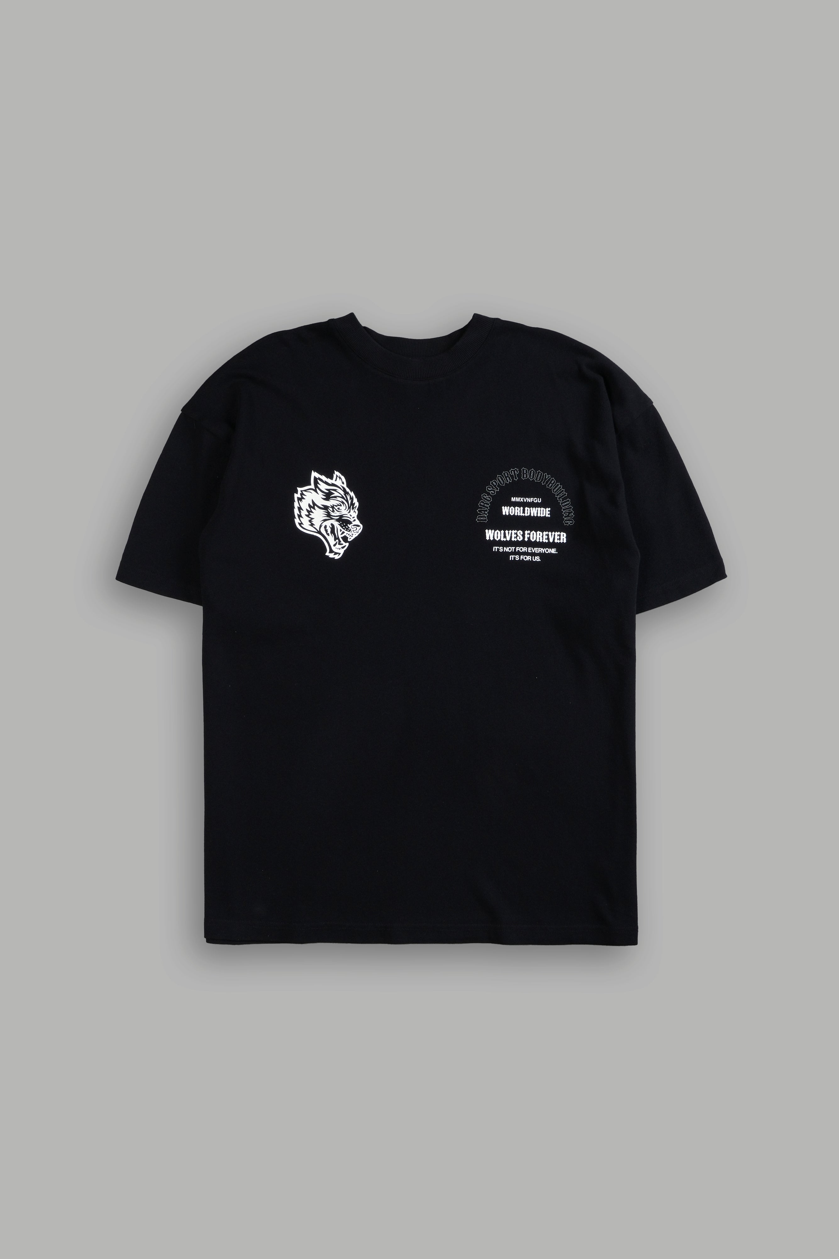Iron Wolves "Premium" Oversized Tee in Black