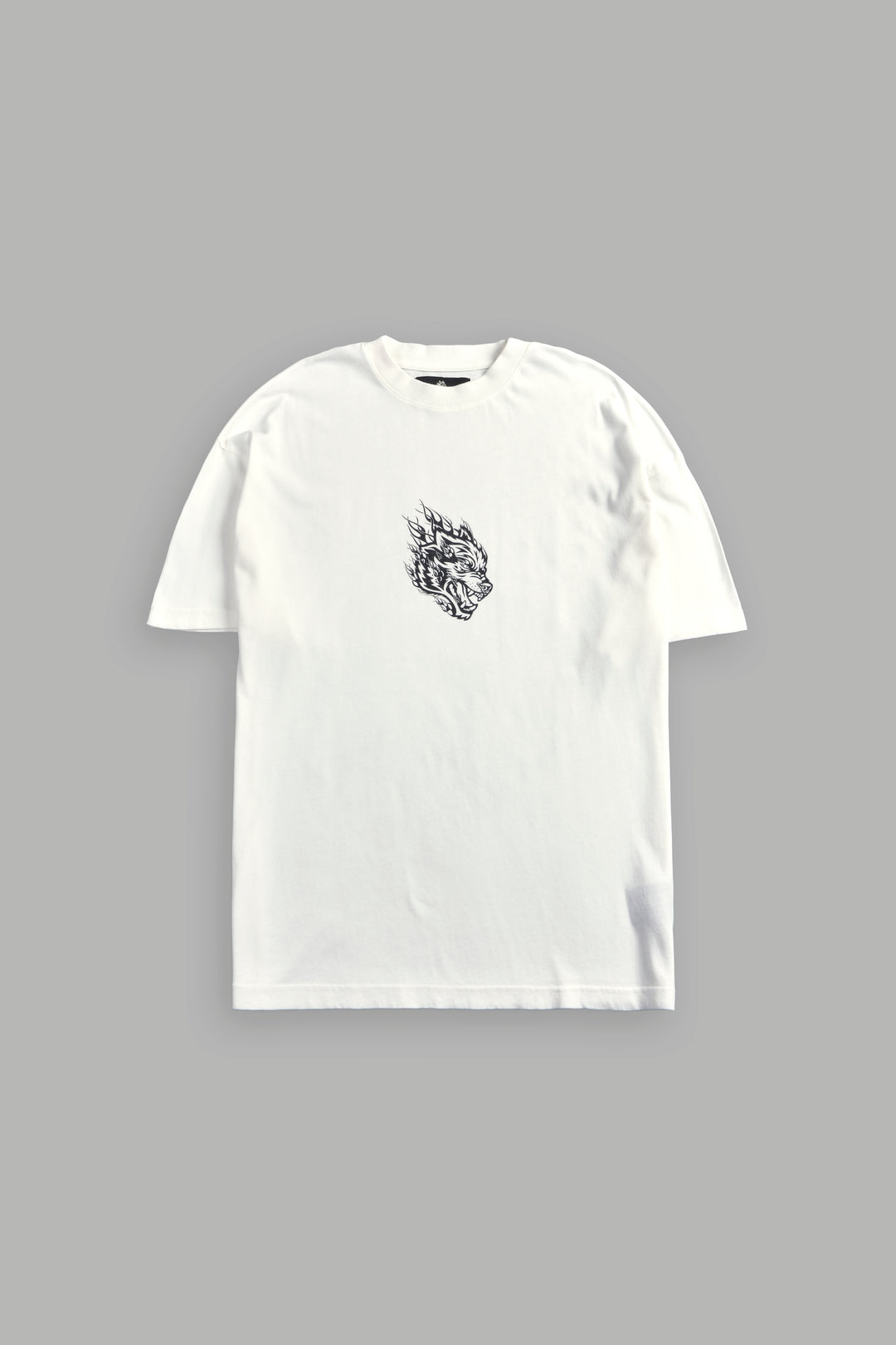 Wolves Inferno "Premium" Oversized Tee in Cream
