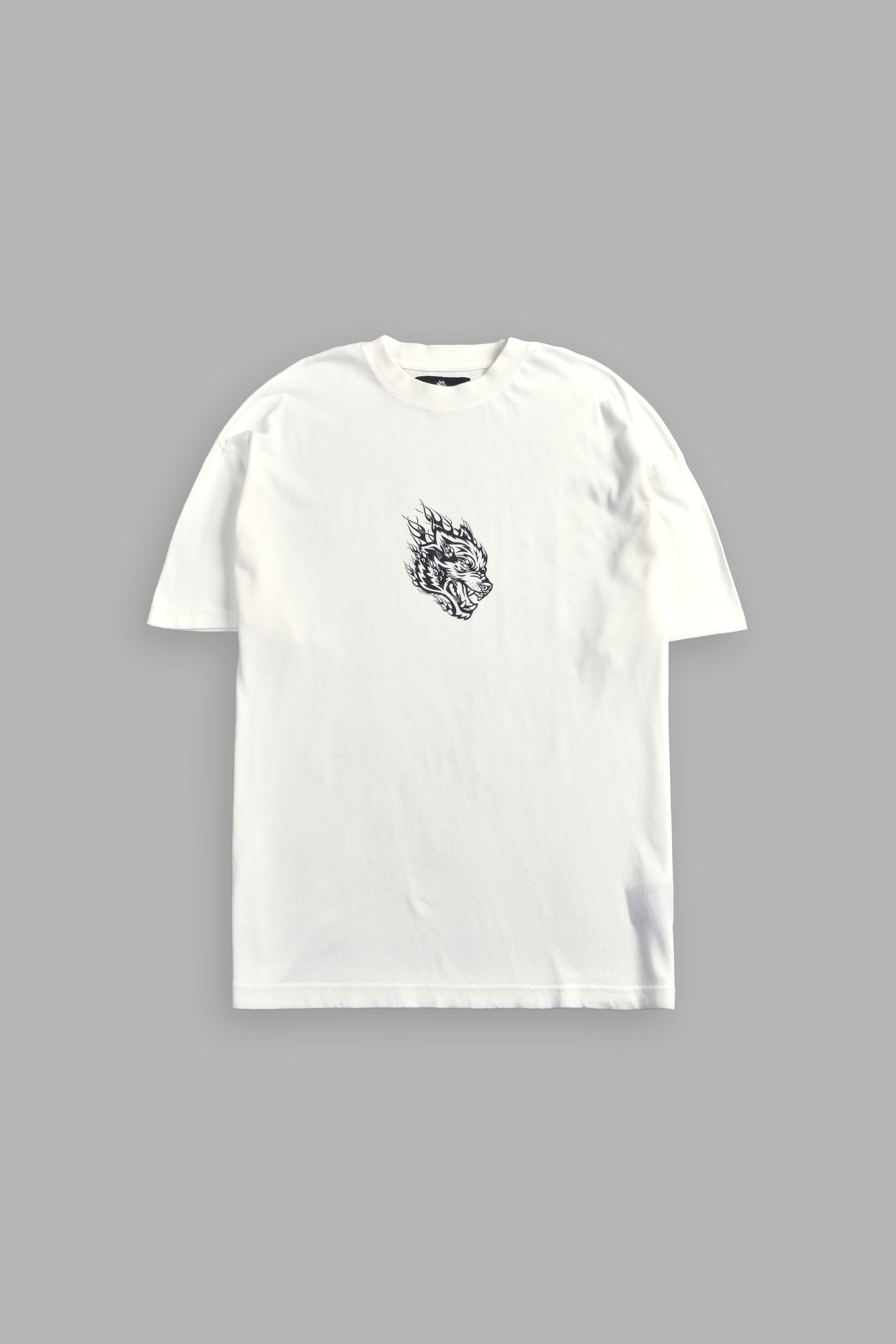 Wolves Inferno "Premium" Oversized Tee in Cream