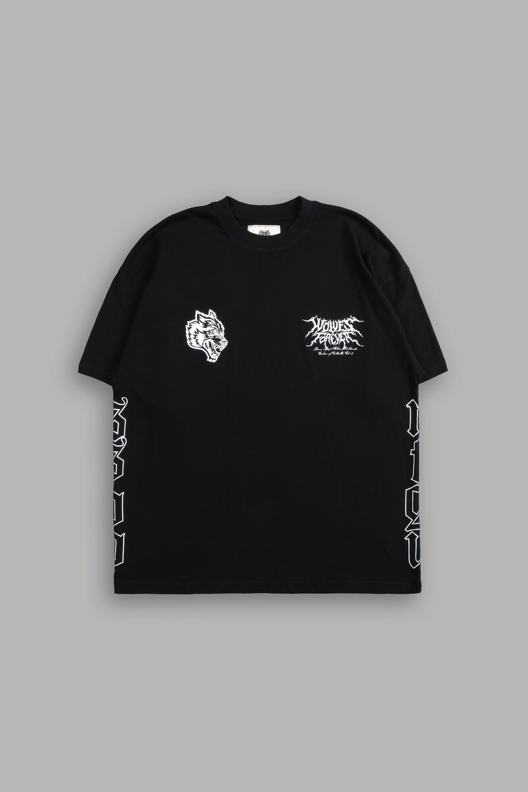 Darc Einherjar "Side By Side" Oversized Tee in Black