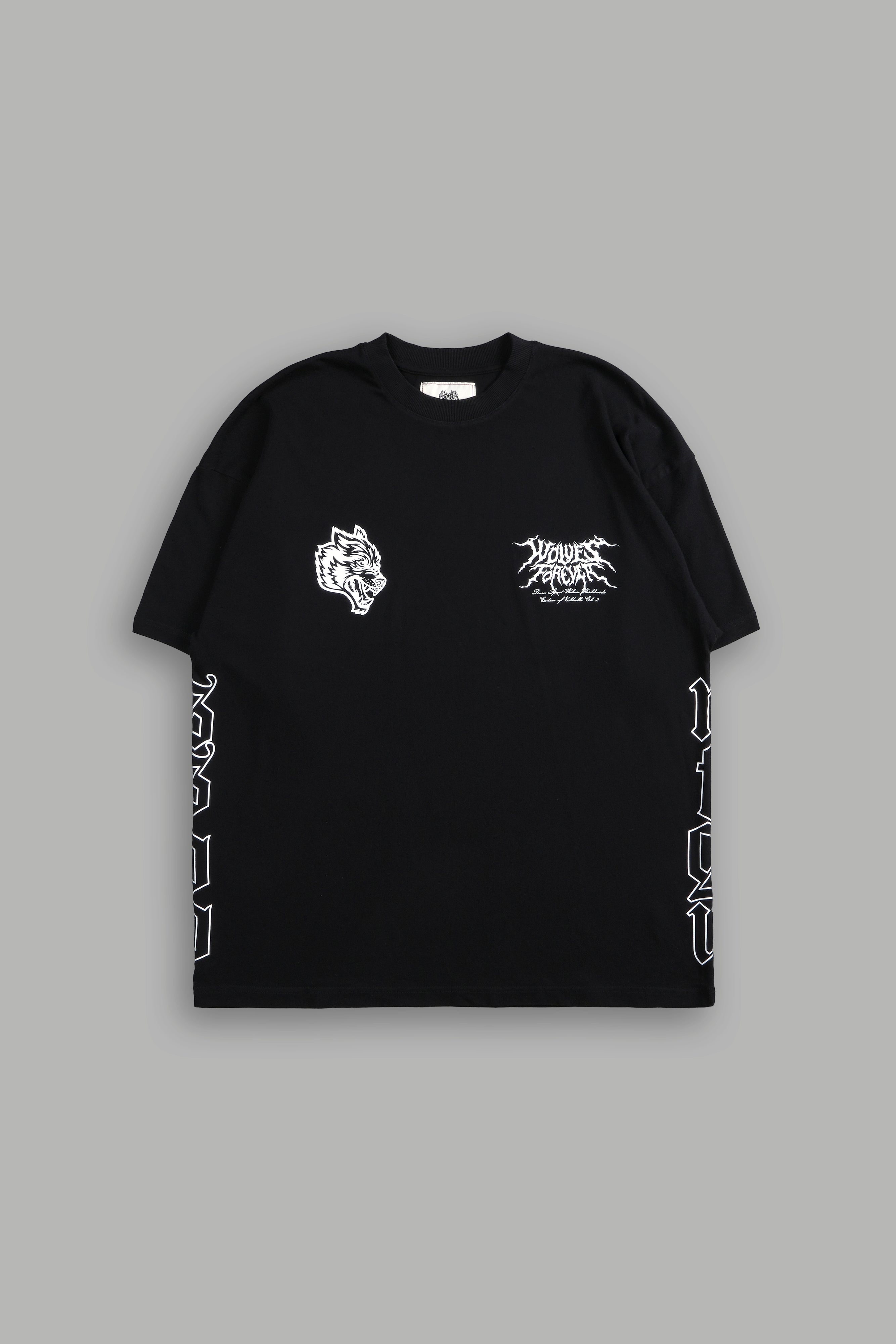 Darc Einherjar "Side By Side" Oversized Tee in Black