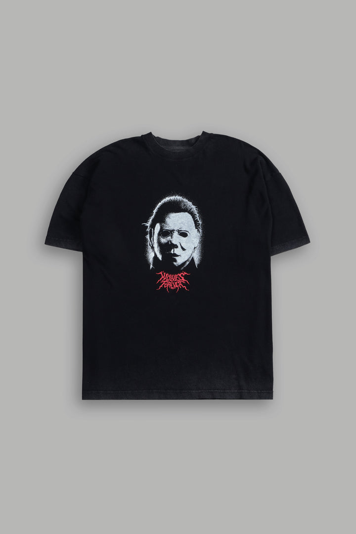 Watch Your Back "Premium" Oversized Tee in Black