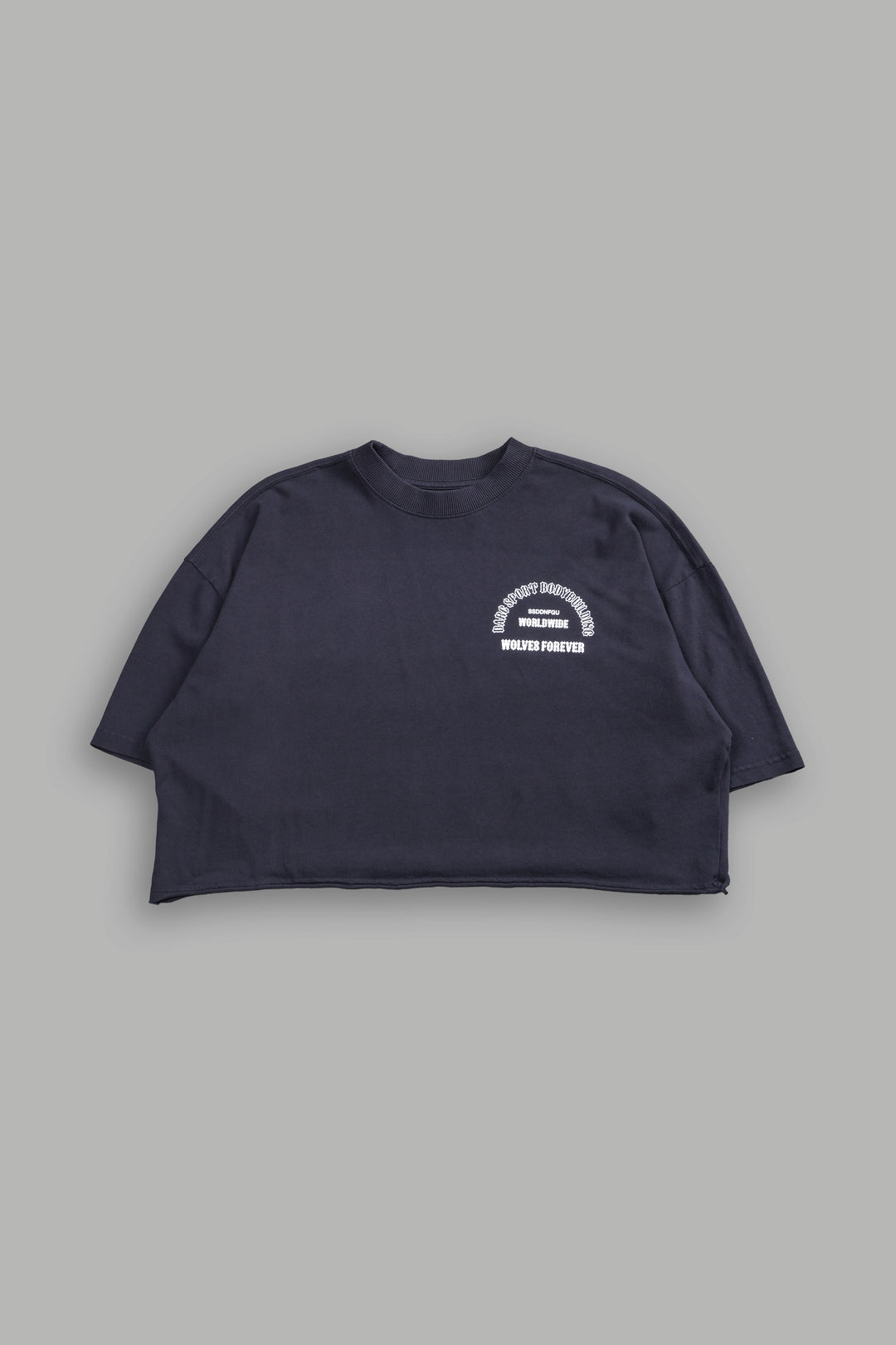 The One You Feed V2 "Premium" Oversized (Cropped) Tee in Midnight Blue