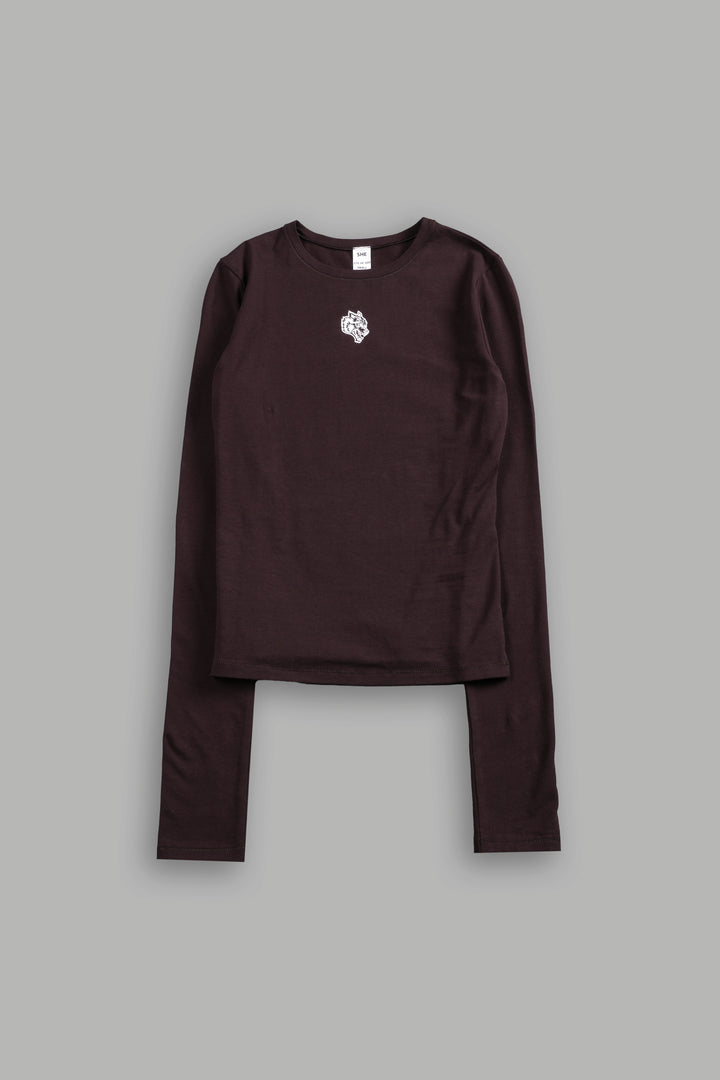 Single Wolf "Eden" L/S Tee in Darc Garnet