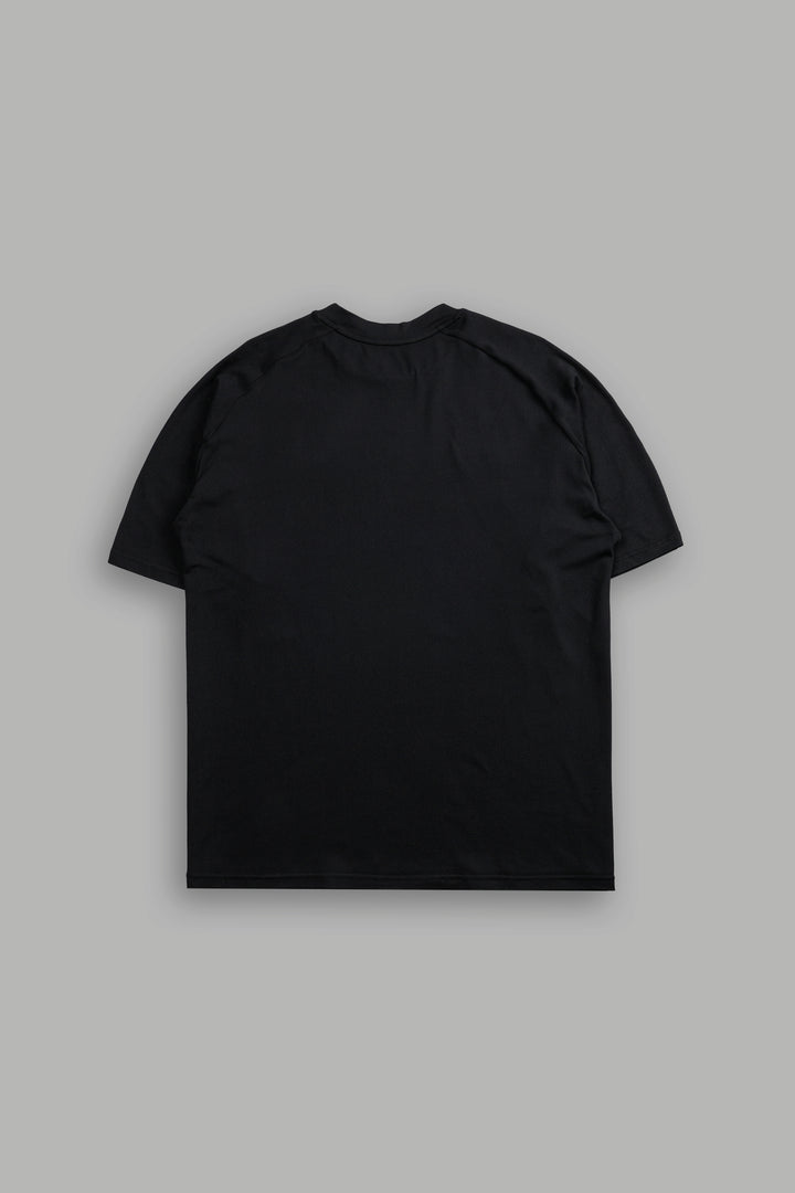 Forged "Dry Wolf" Raglan Tee in Black