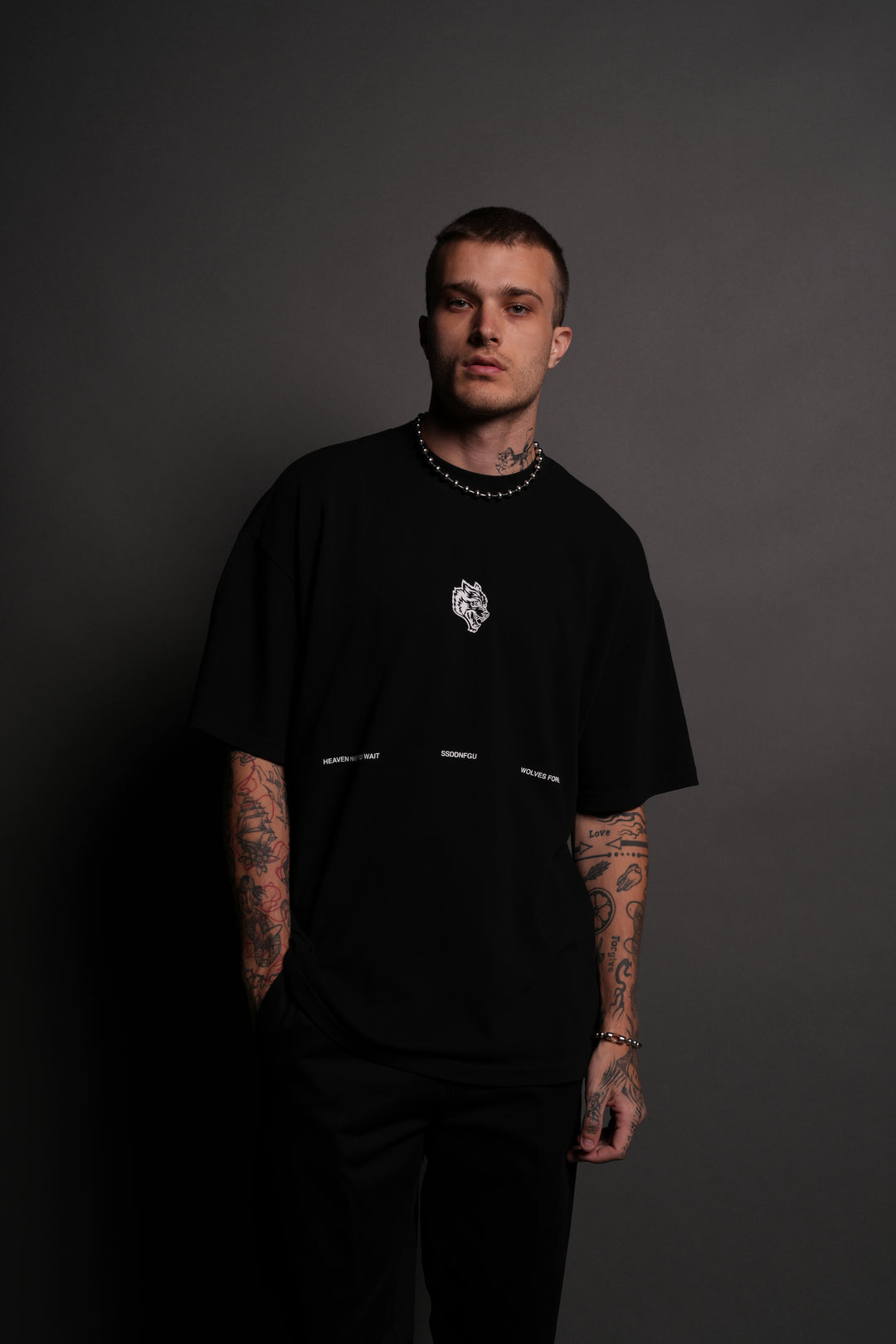Death Moth Forever "Premium" Oversized Tee in Black