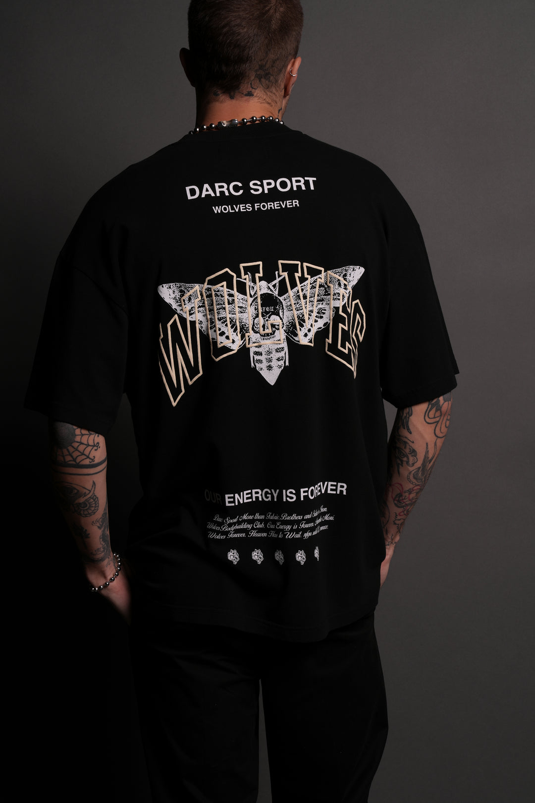 Death Moth Forever "Premium" Oversized Tee in Black