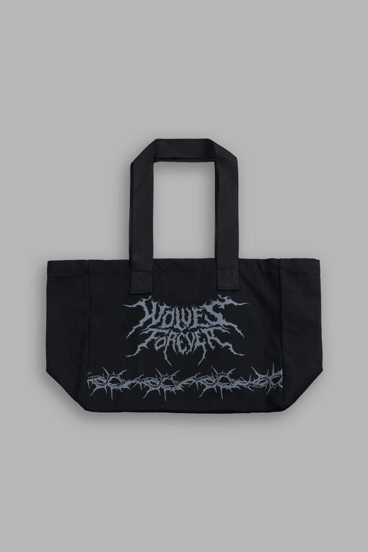 Surrounded by Thorns Mini Tote Bag in Black
