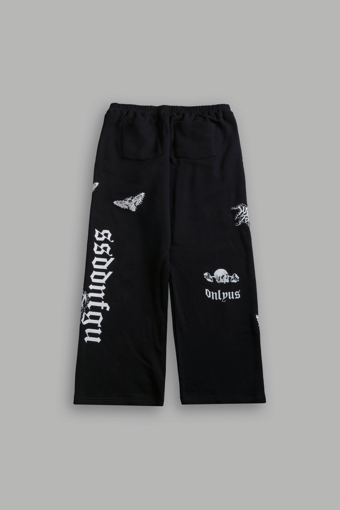 Give it Your All "Yara" Pleated Sweat Pants in Black