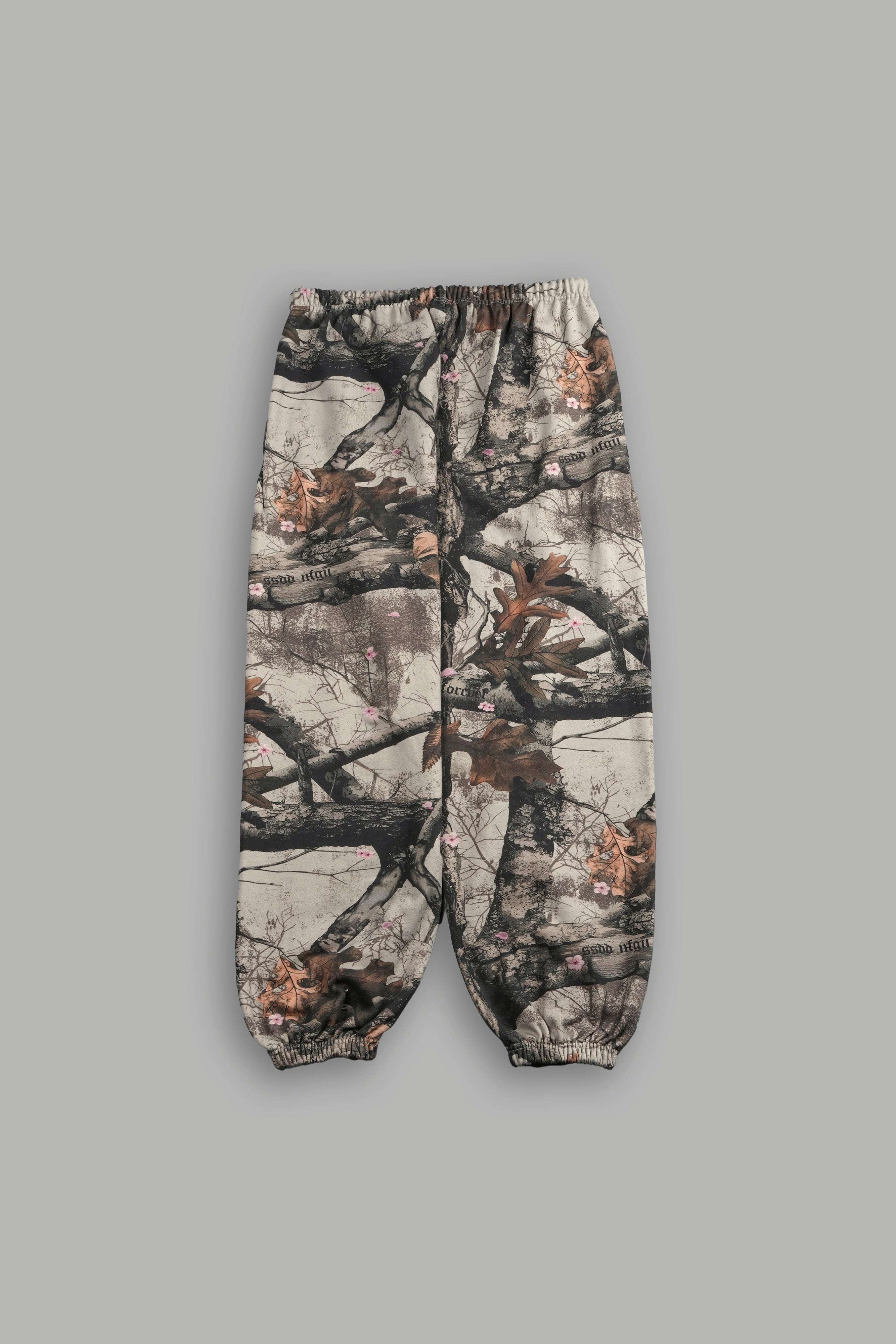 Dual Stud Lounger Sweat Pants in Cherry Blossom Woodland Camo