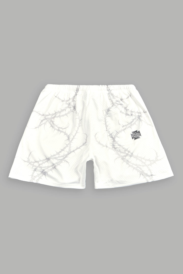 Thorns Frvr Mesh Shorts In White