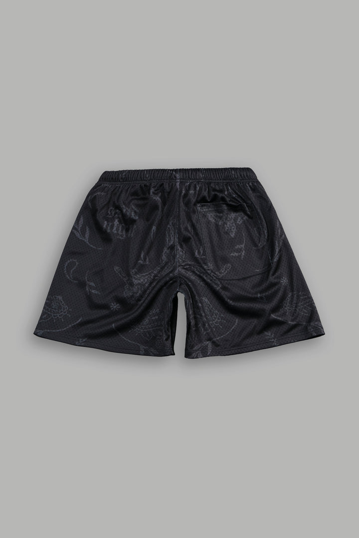 Just Look Up Mesh Shorts in Black