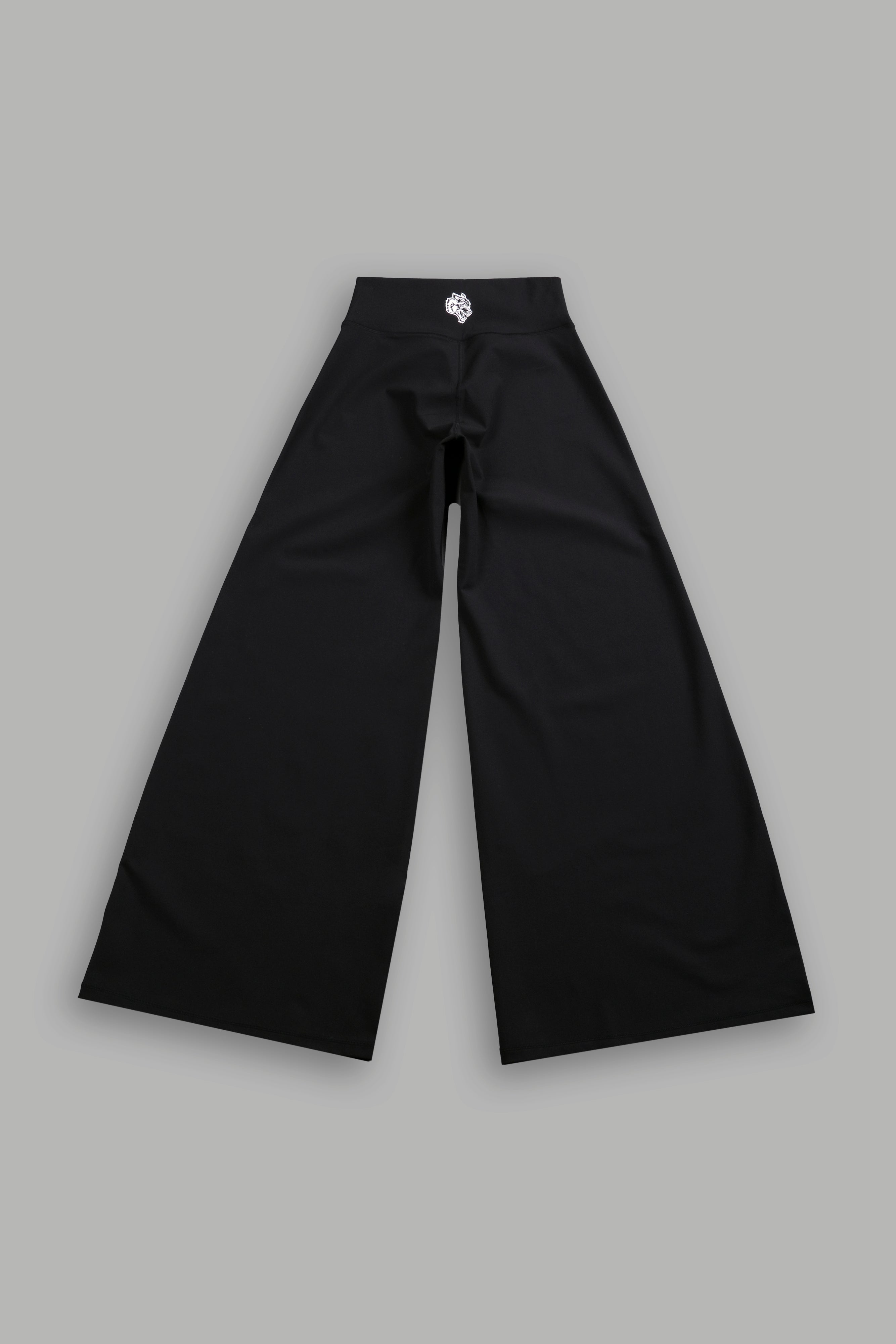 Single Wolf Wide Leg Energy Pants in Black