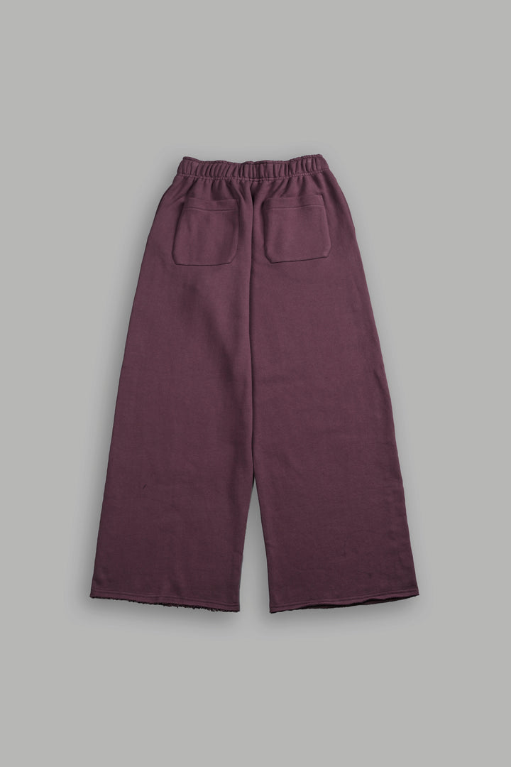 Dual Wolf Stud Durst Sweats V2 in Darc Purple