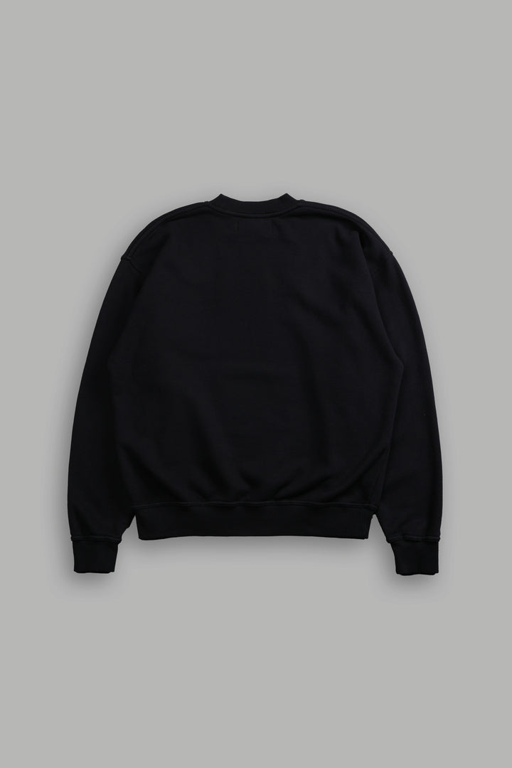 Loyalty London Crewneck in Black/Pink