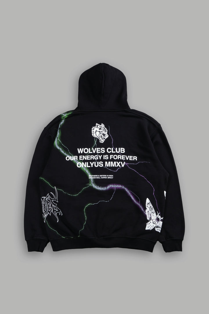 Legendary Super Saiyan Broly "Side-By-Side" Pierce Hoodie in Black