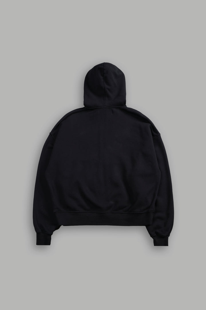 Memento Amore Darco Double Zip Hoodie in Black