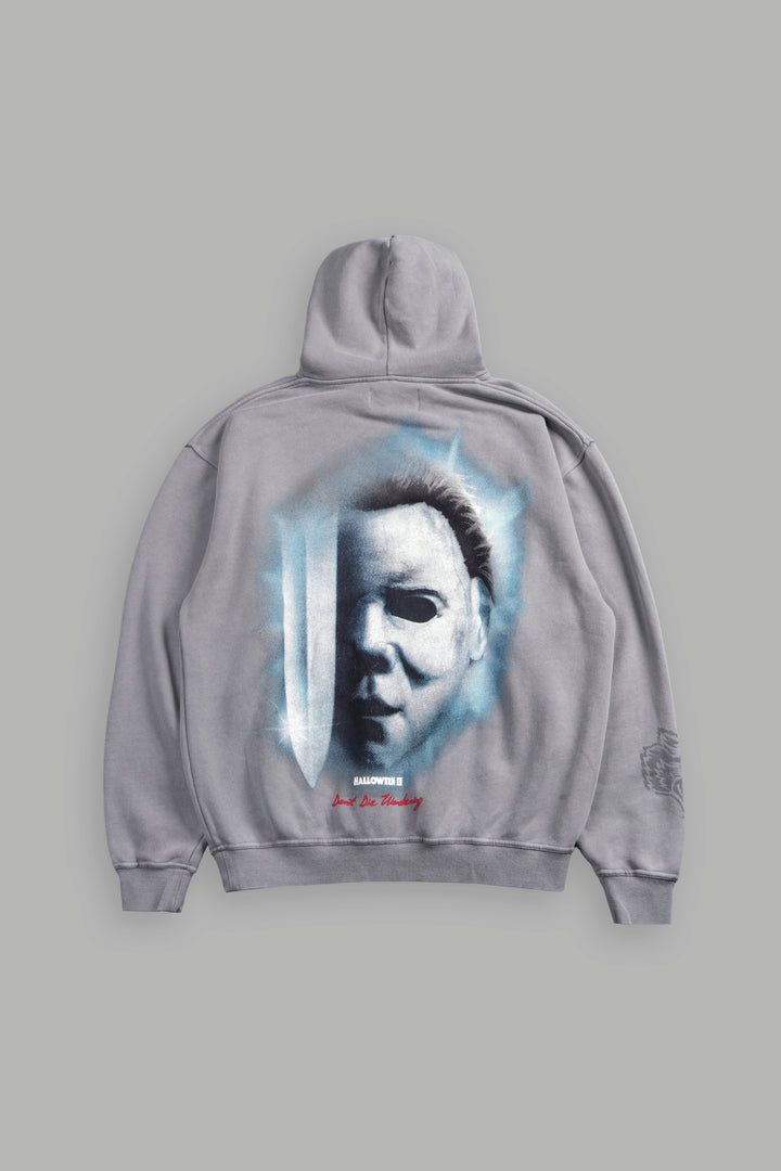 Night Blade Pierce Hoodie In Dove Gray