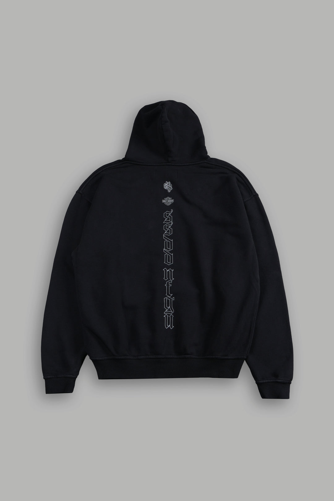 H-D Moth Inferno Pierce Hoodie in Black