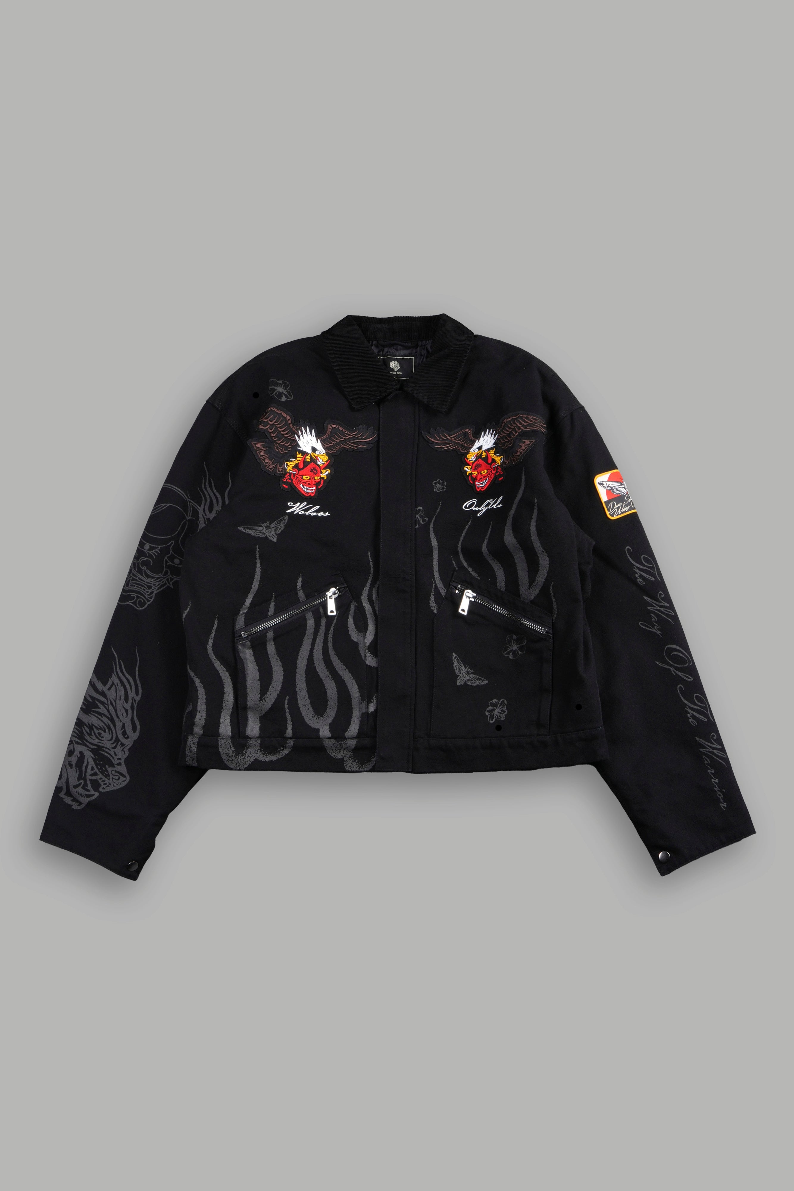 The Eagle & The Oni Earl Jacket in Black