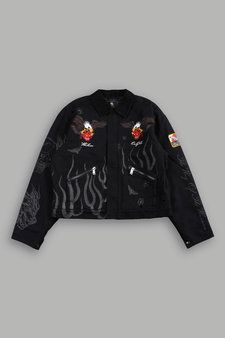 The Eagle & The Oni Earl Jacket in Black