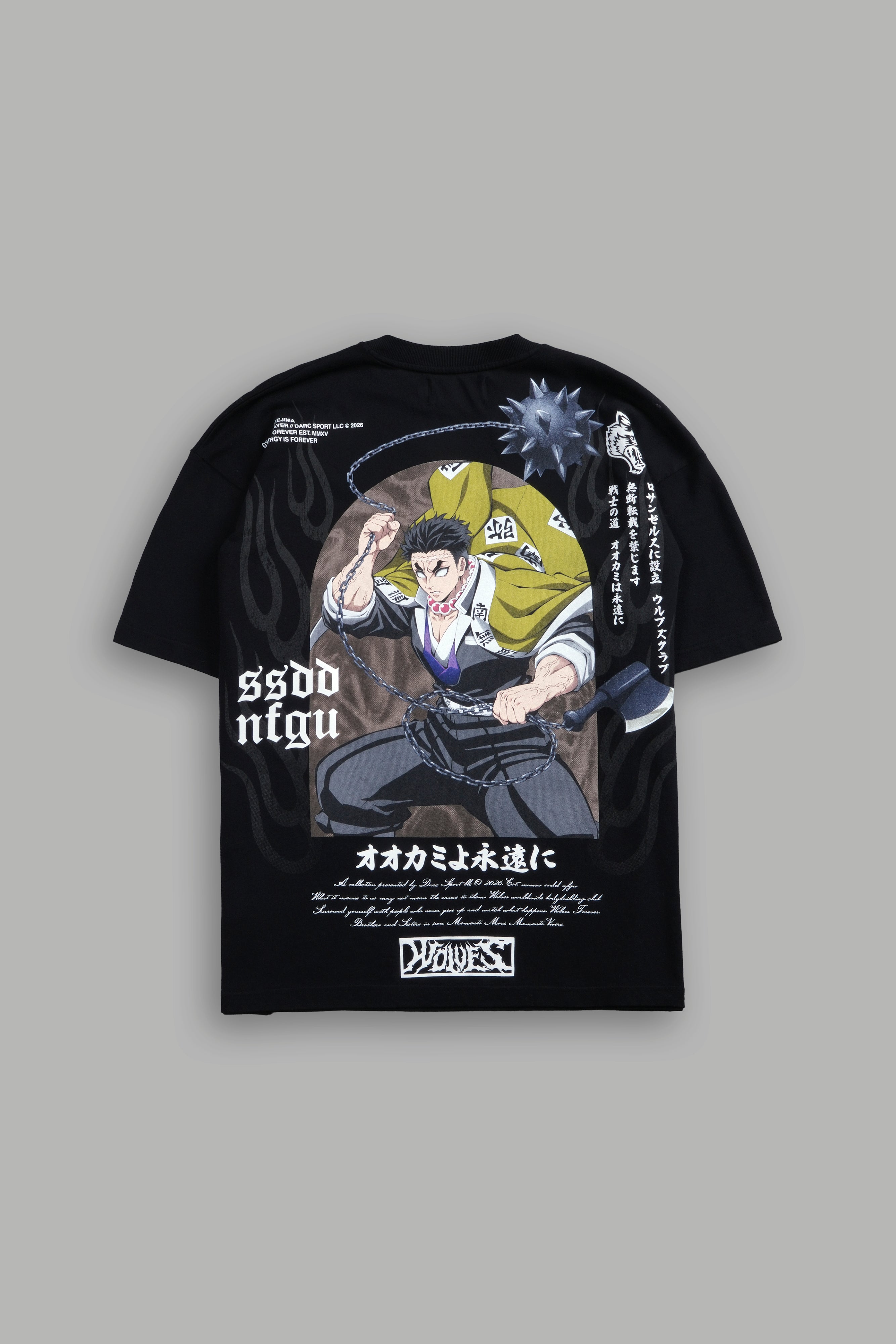 Gyomei Forever Premium Oversized Tee in Black