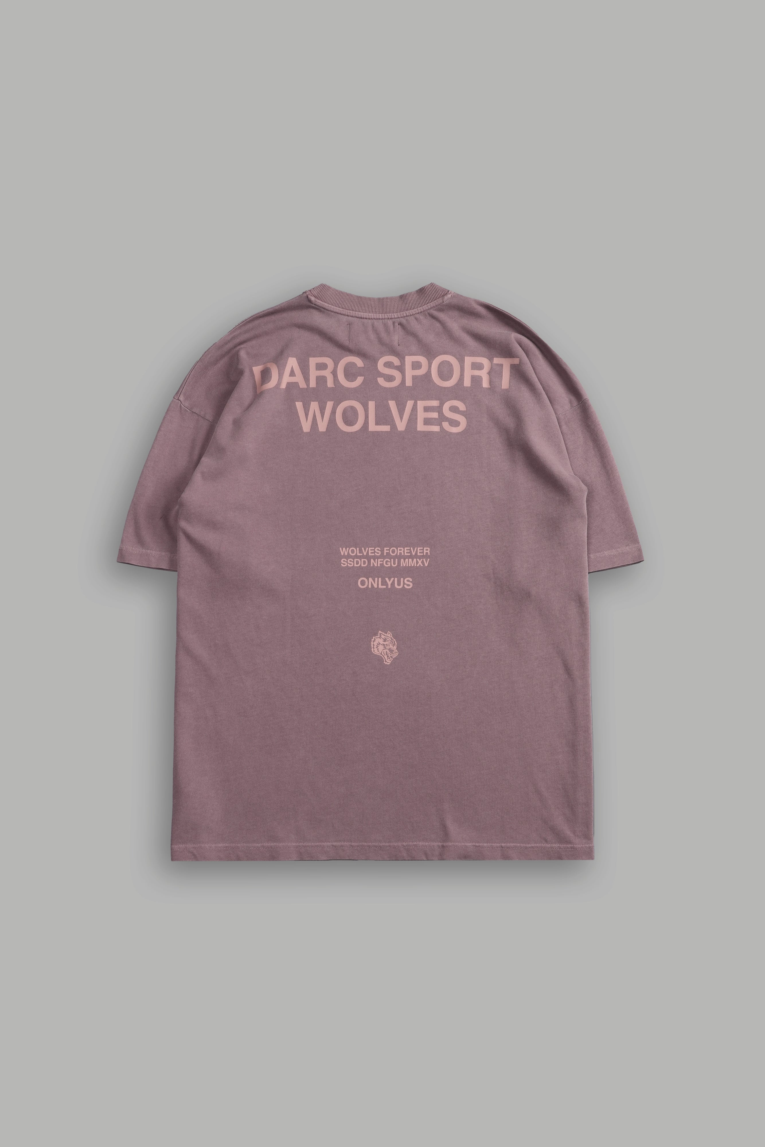 Darc Sport Wolves "Premium" Oversized Tee in Mauve