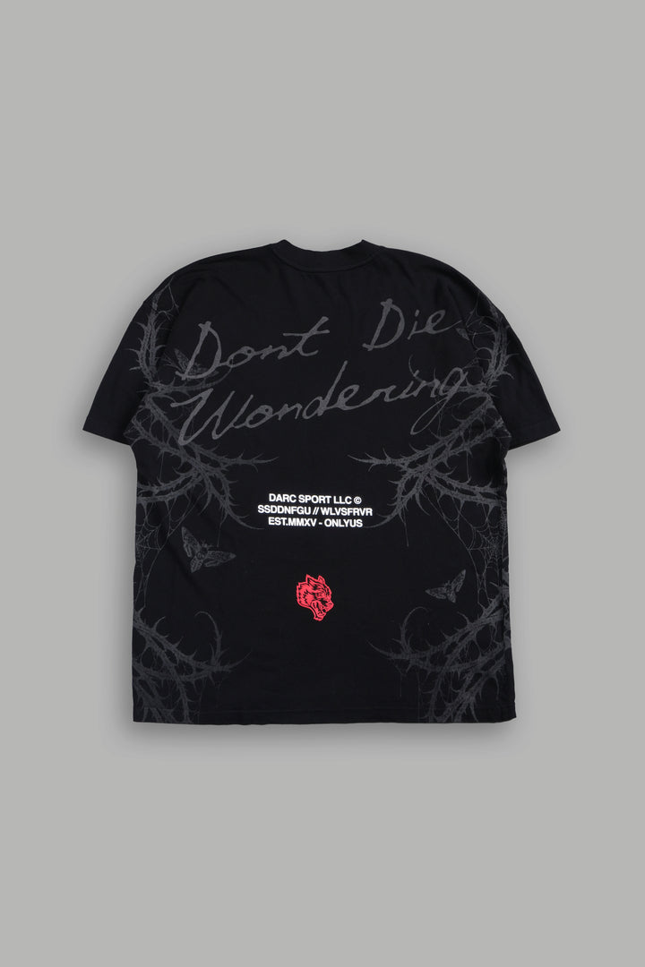 Dont Die Wondering Mystery Tee In Black
