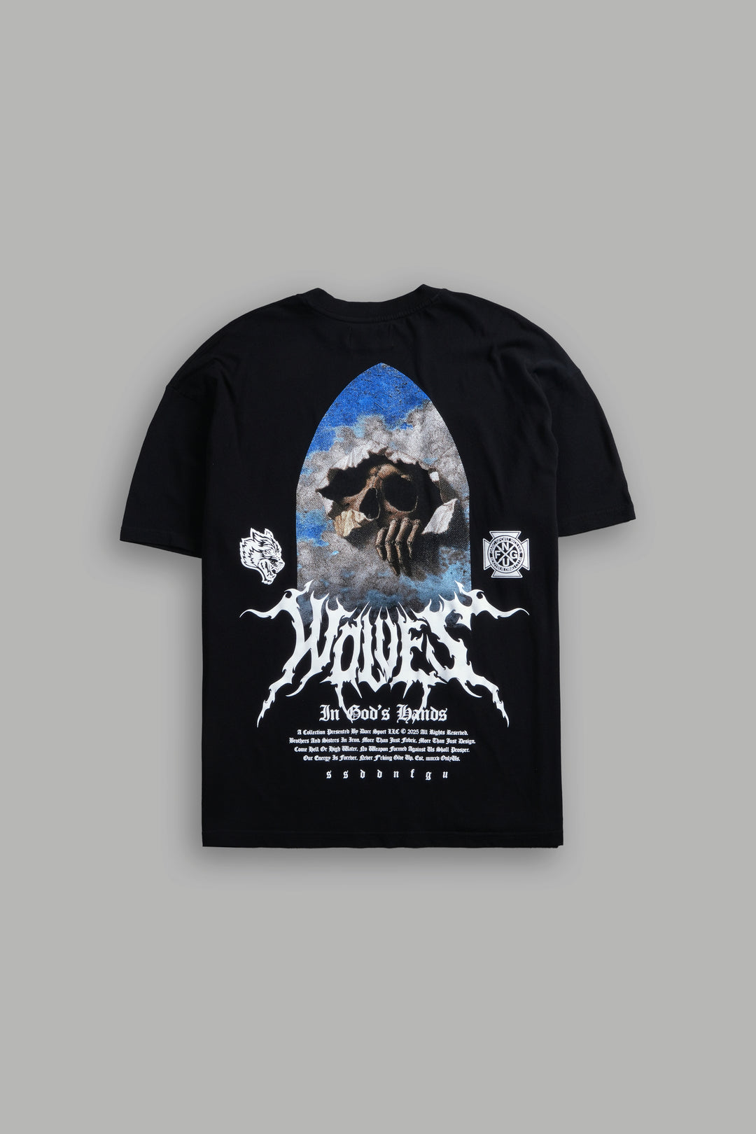 Through The Clouds "Premium" Oversized Tee in Black
