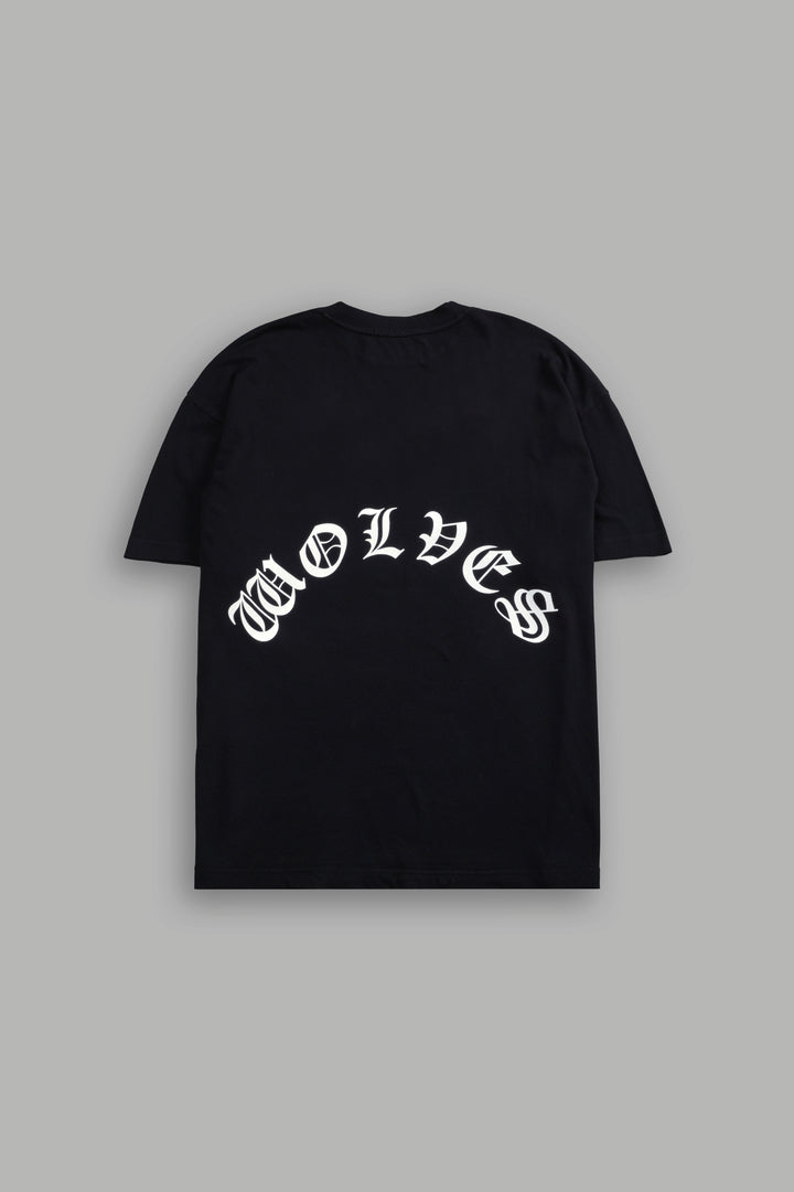 Los Cherub Premium Oversized Tee in Black