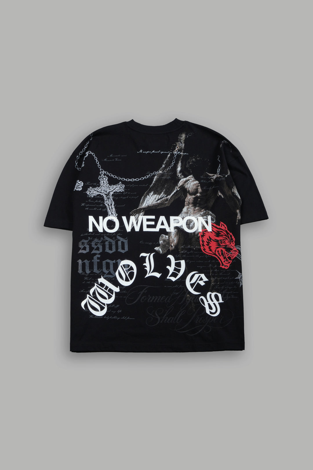 The Fallen Grunge Tee in Black