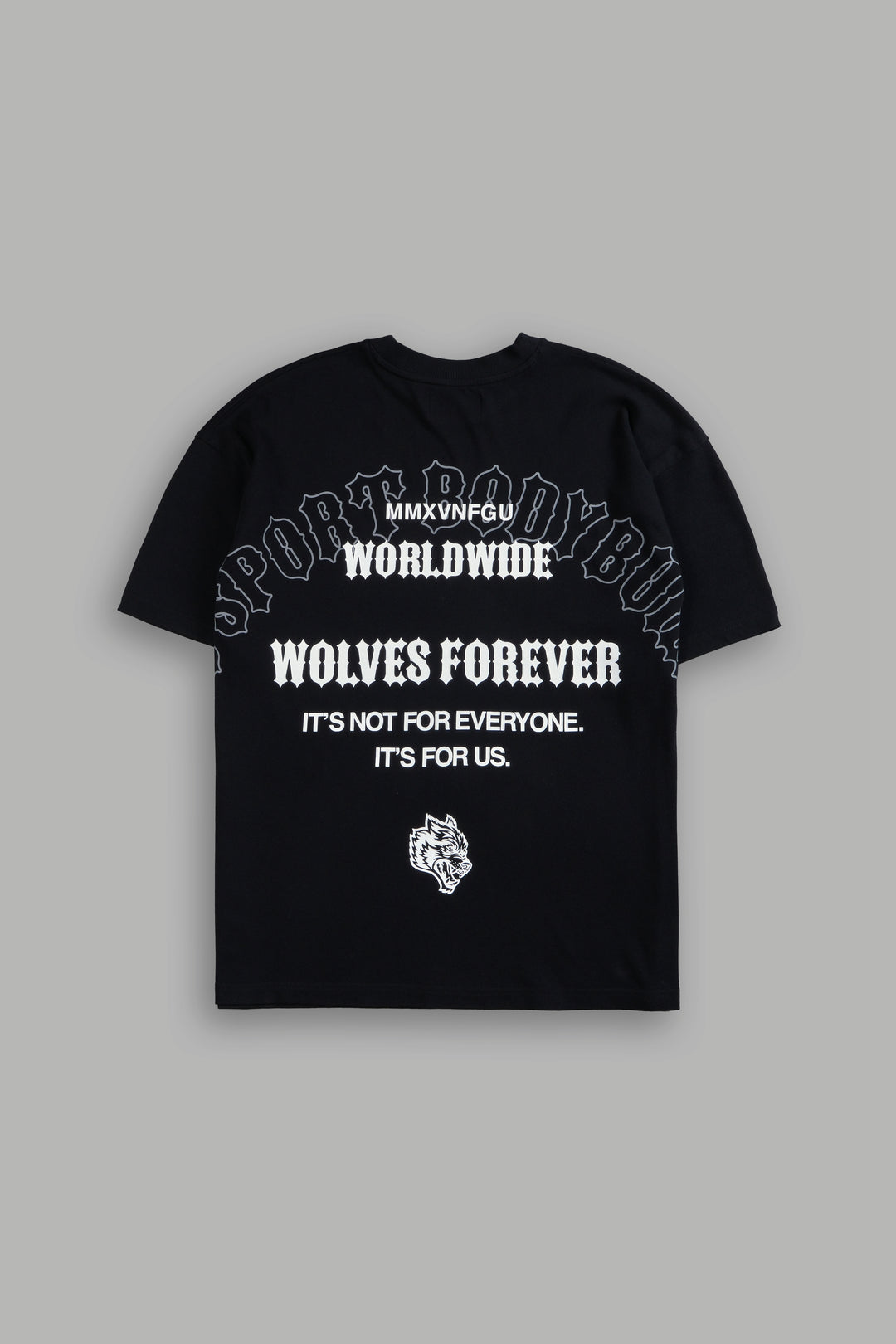 Iron Wolves "Premium" Oversized Tee in Black