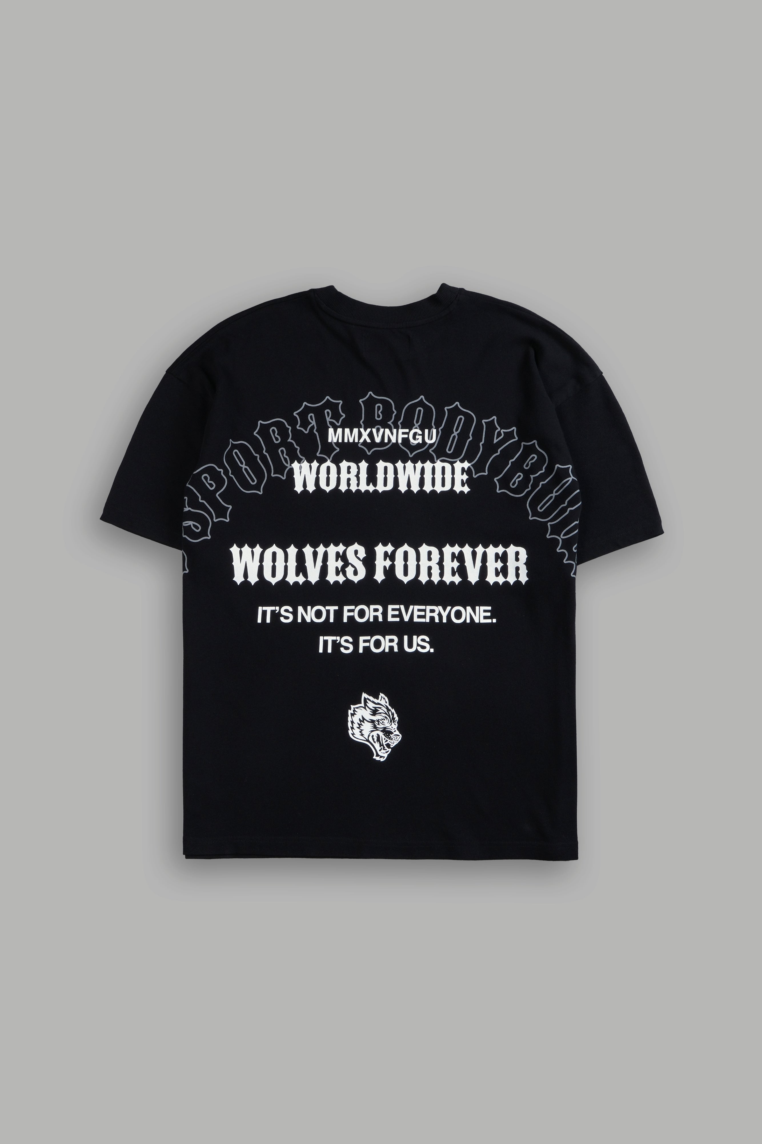 Iron Wolves "Premium" Oversized Tee in Black