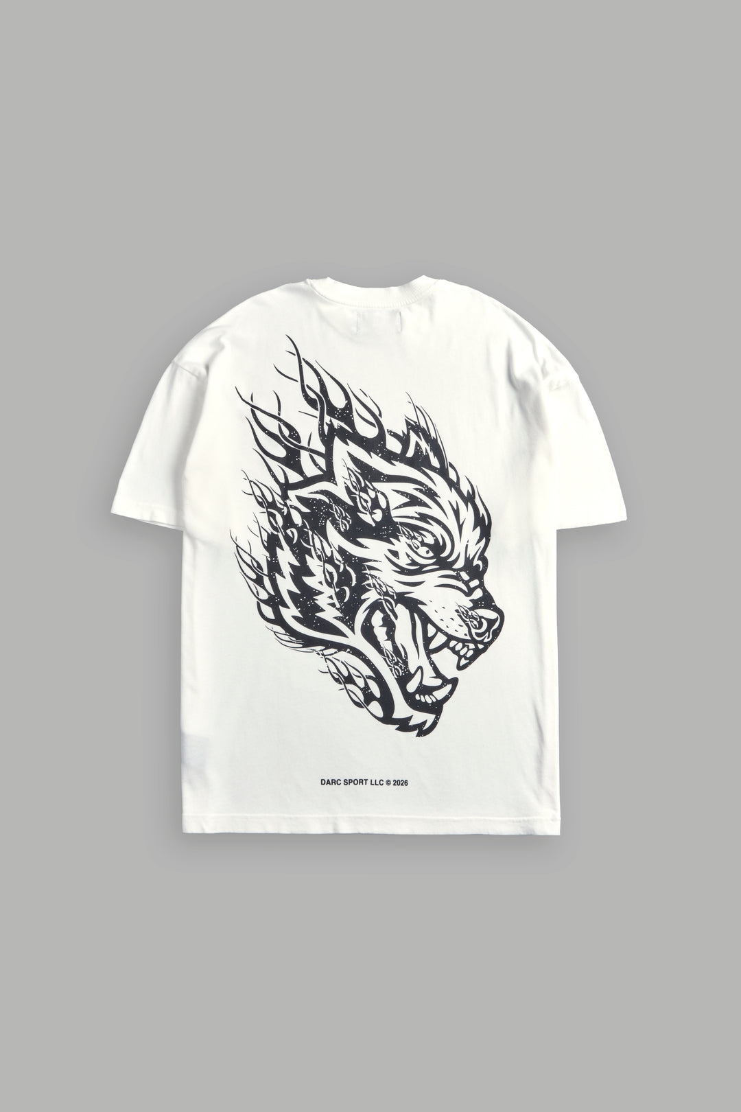Wolves Inferno "Premium" Oversized Tee in Cream