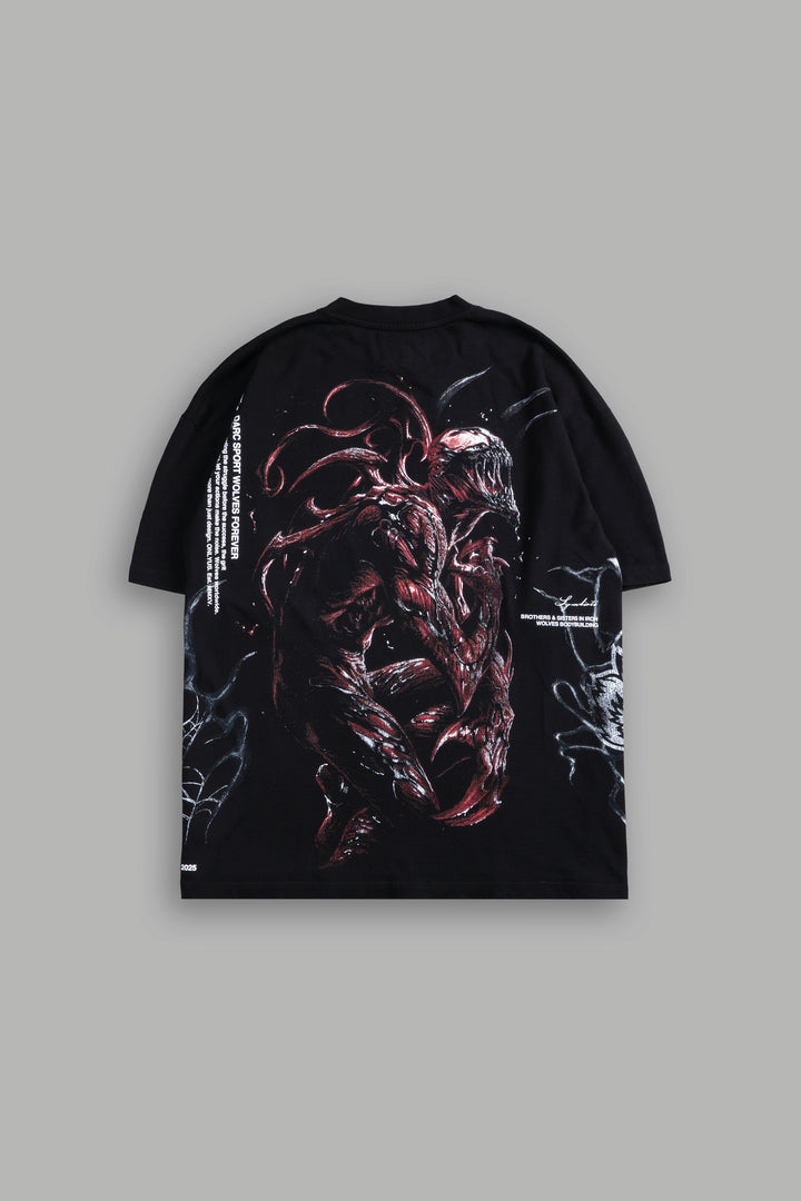 Carnage "Side By Side" Series Oversized Tee in Black