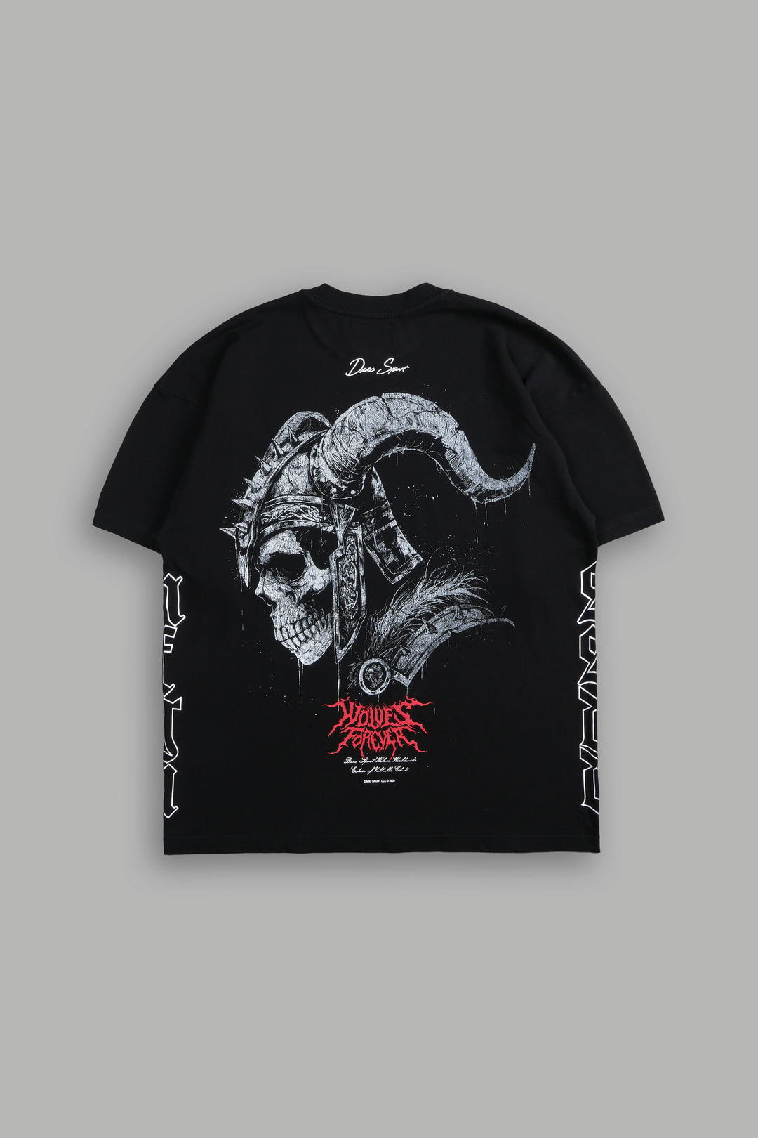 Darc Einherjar "Side By Side" Oversized Tee in Black