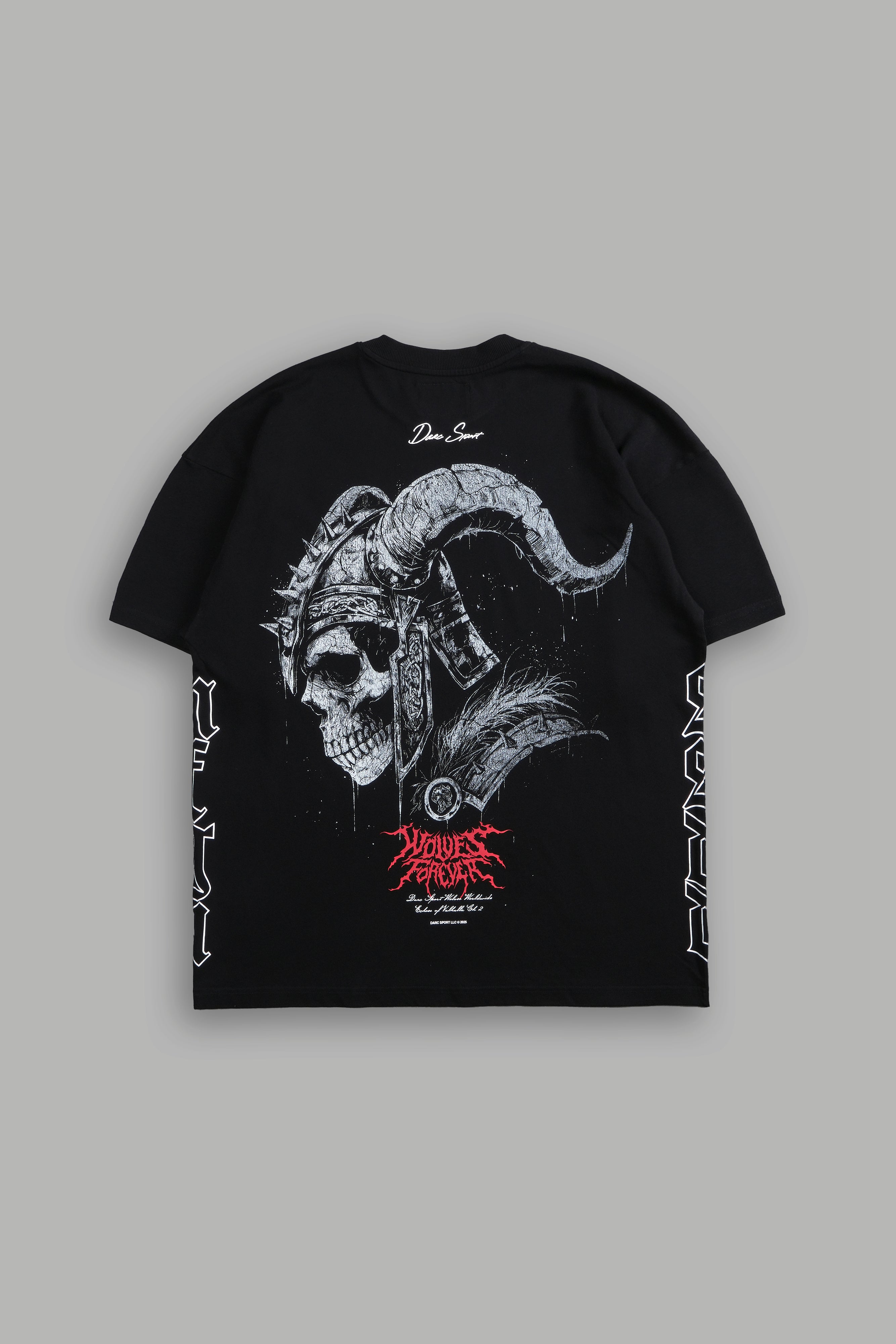 Darc Einherjar "Side By Side" Oversized Tee in Black