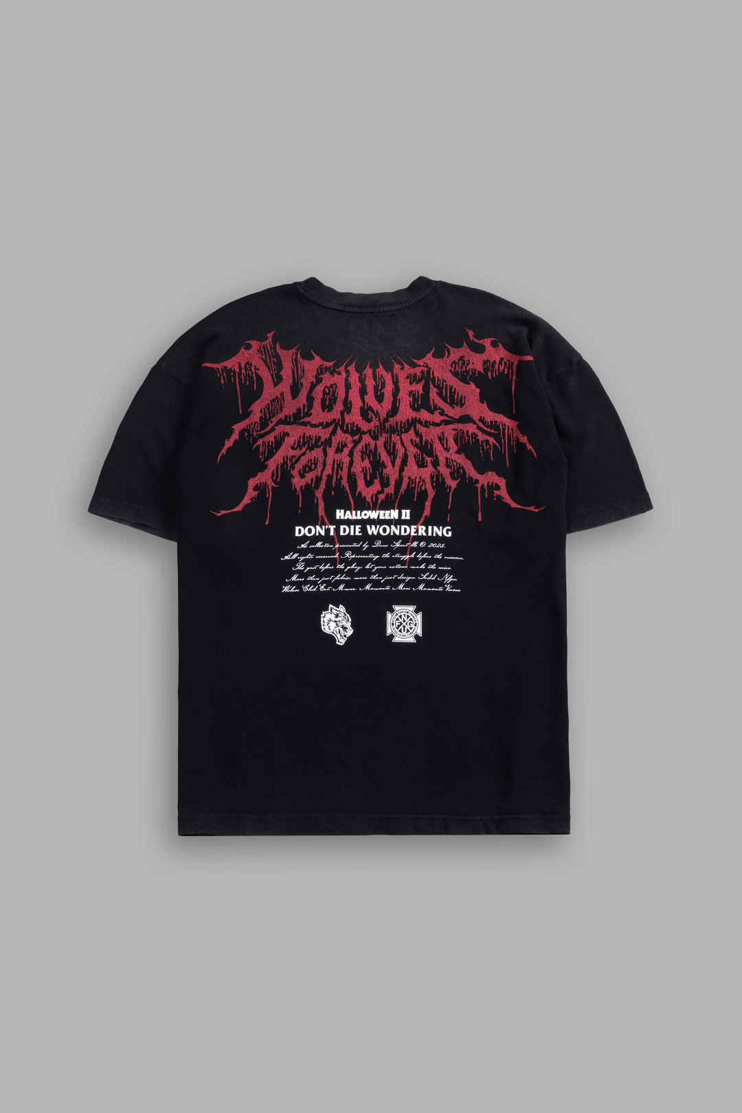 Watch Your Back "Premium" Oversized Tee in Black