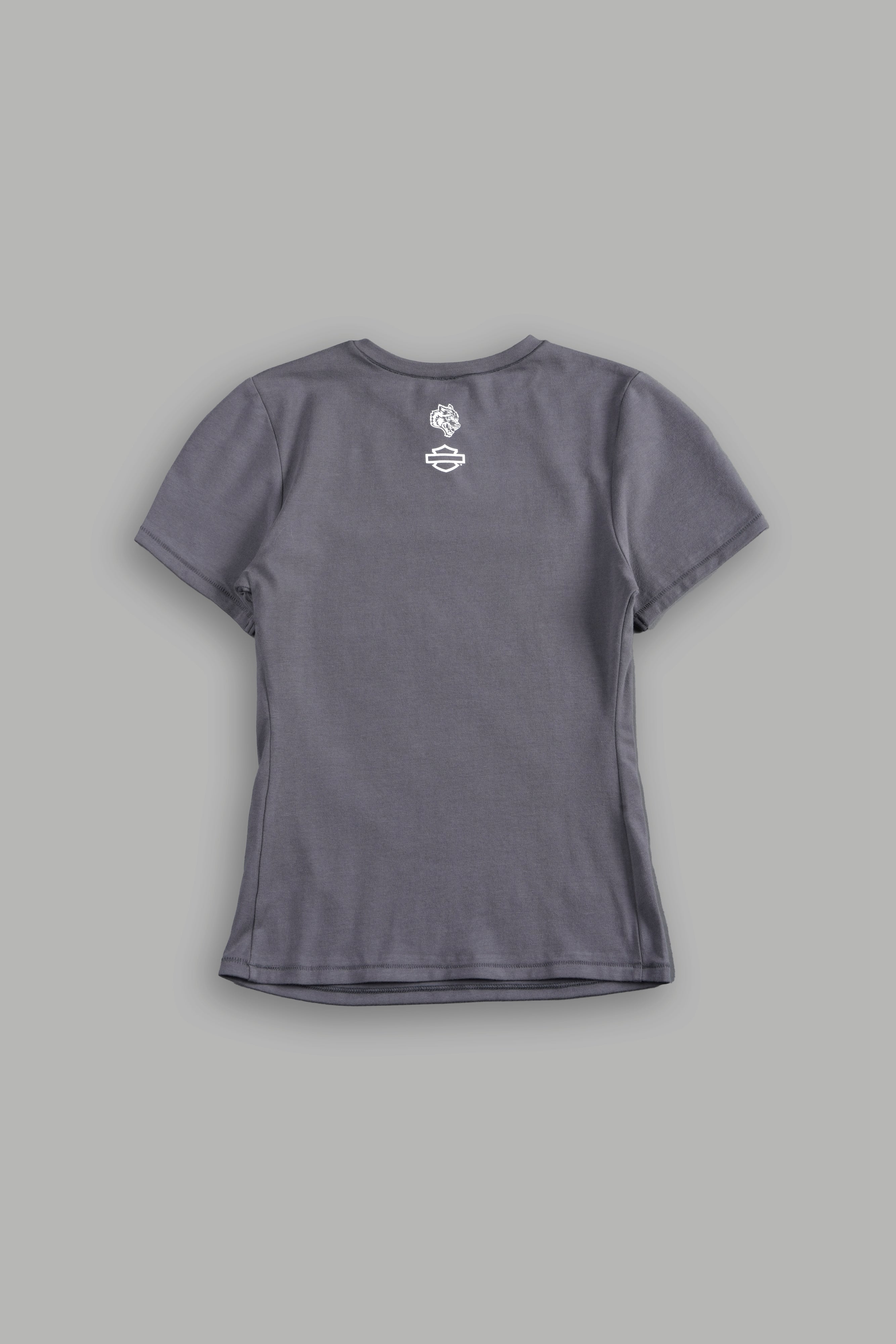 Harley Wolves Eden Ss Tee in Slate Gray