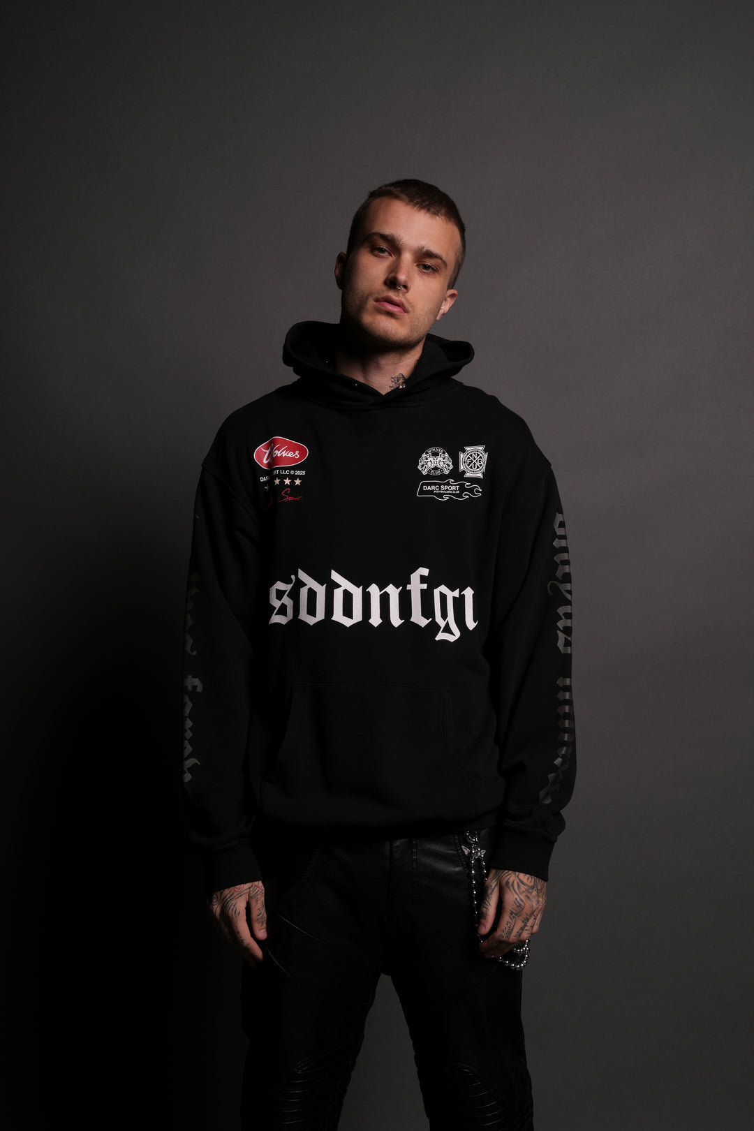 Us Forever "Pierce" Hoodie in Black