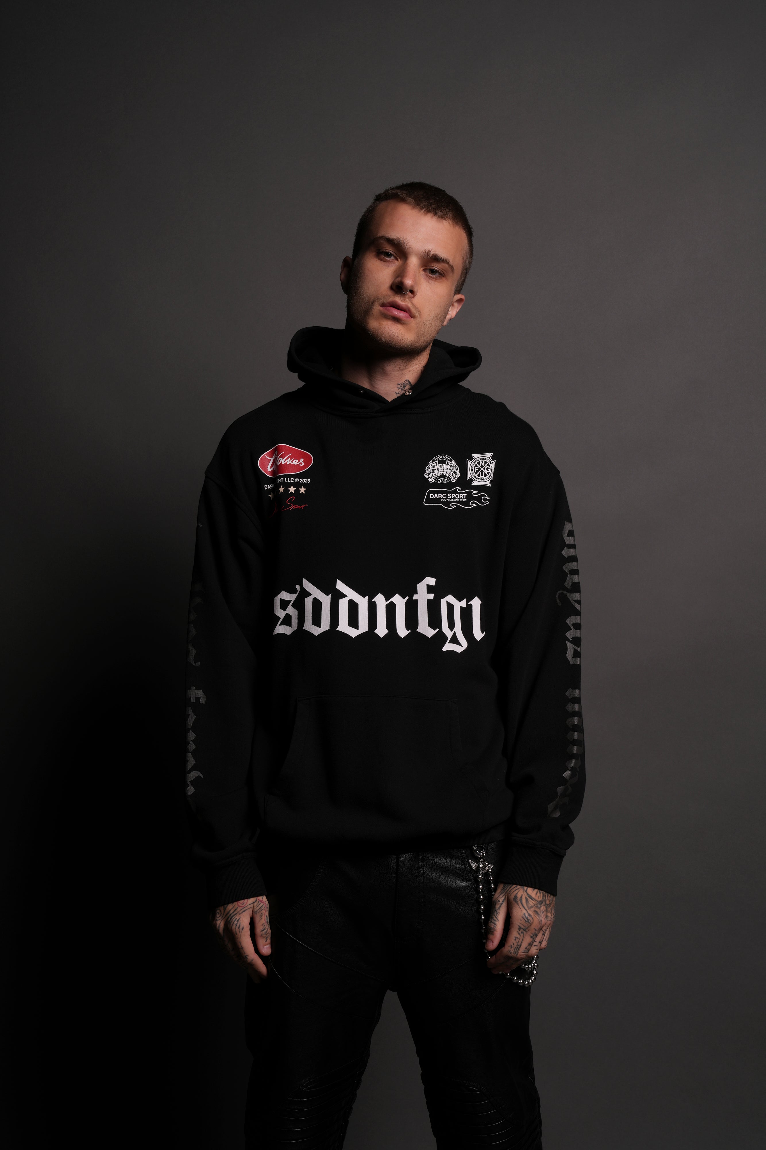 Us Forever "Pierce" Hoodie in Black